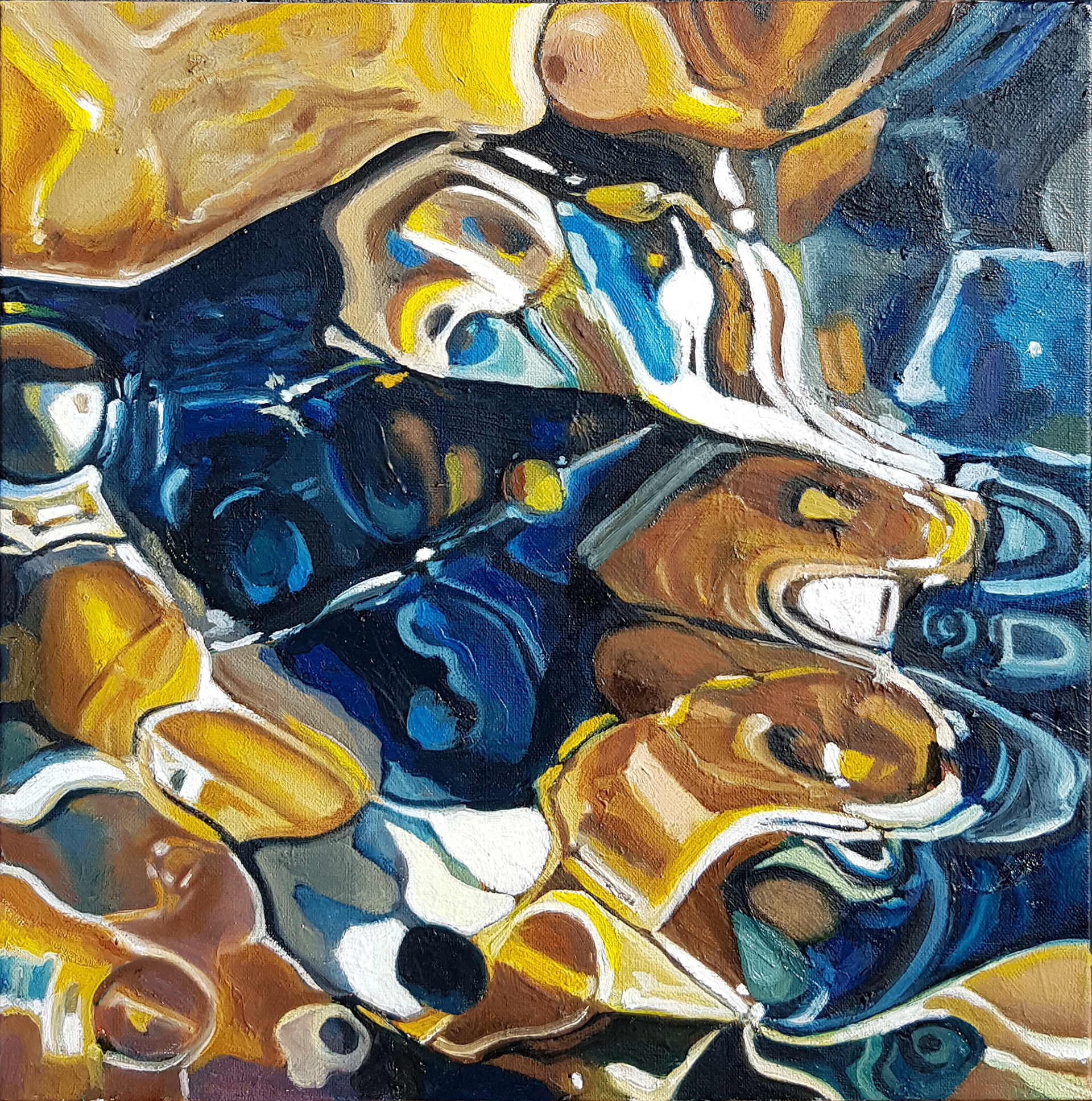 OIL ON CANVASS - 30 cm x 30 cm - SOLD