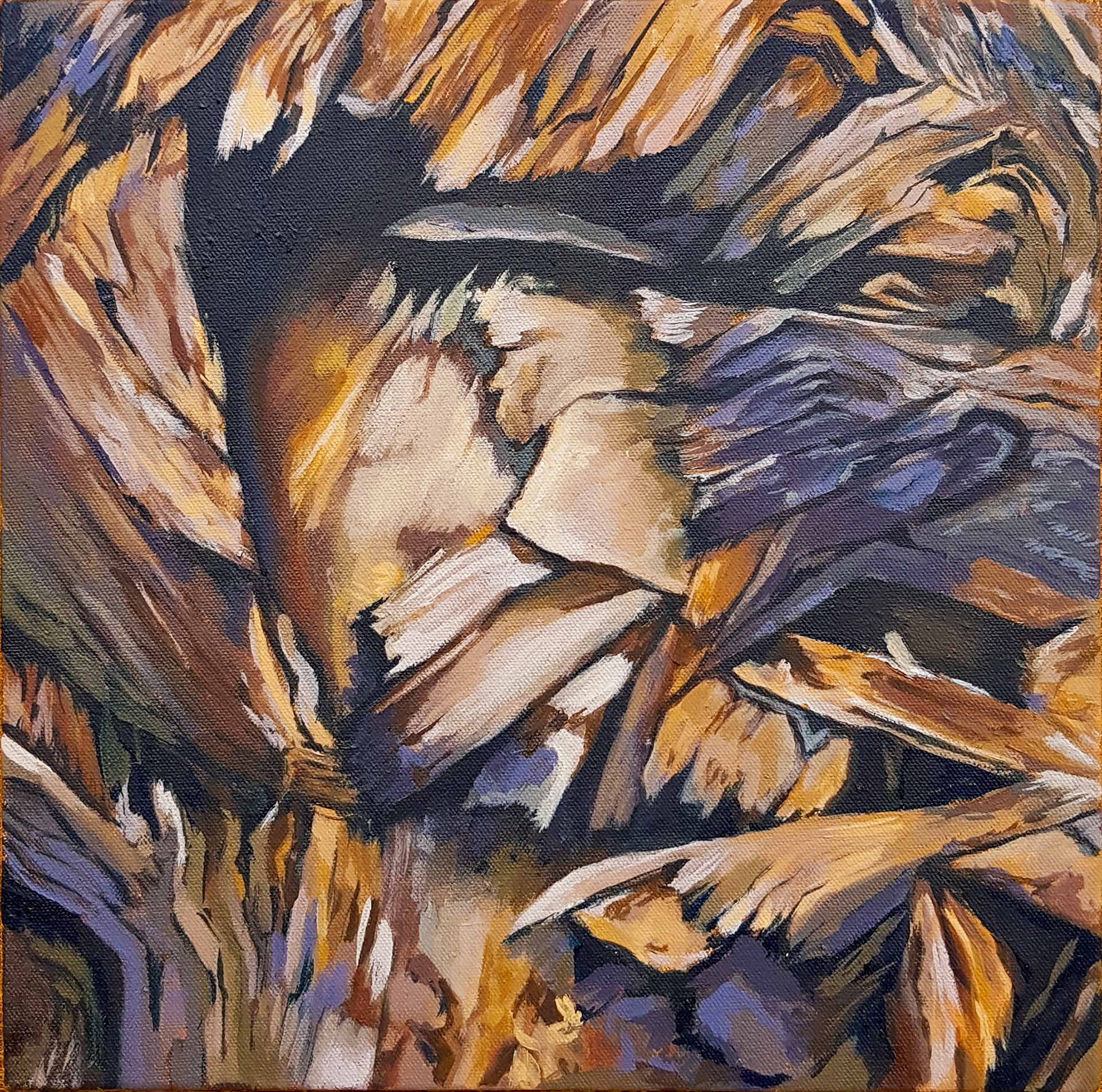 OIL ON CANVASS - 30 cm x 30 cm - AVAILABLE