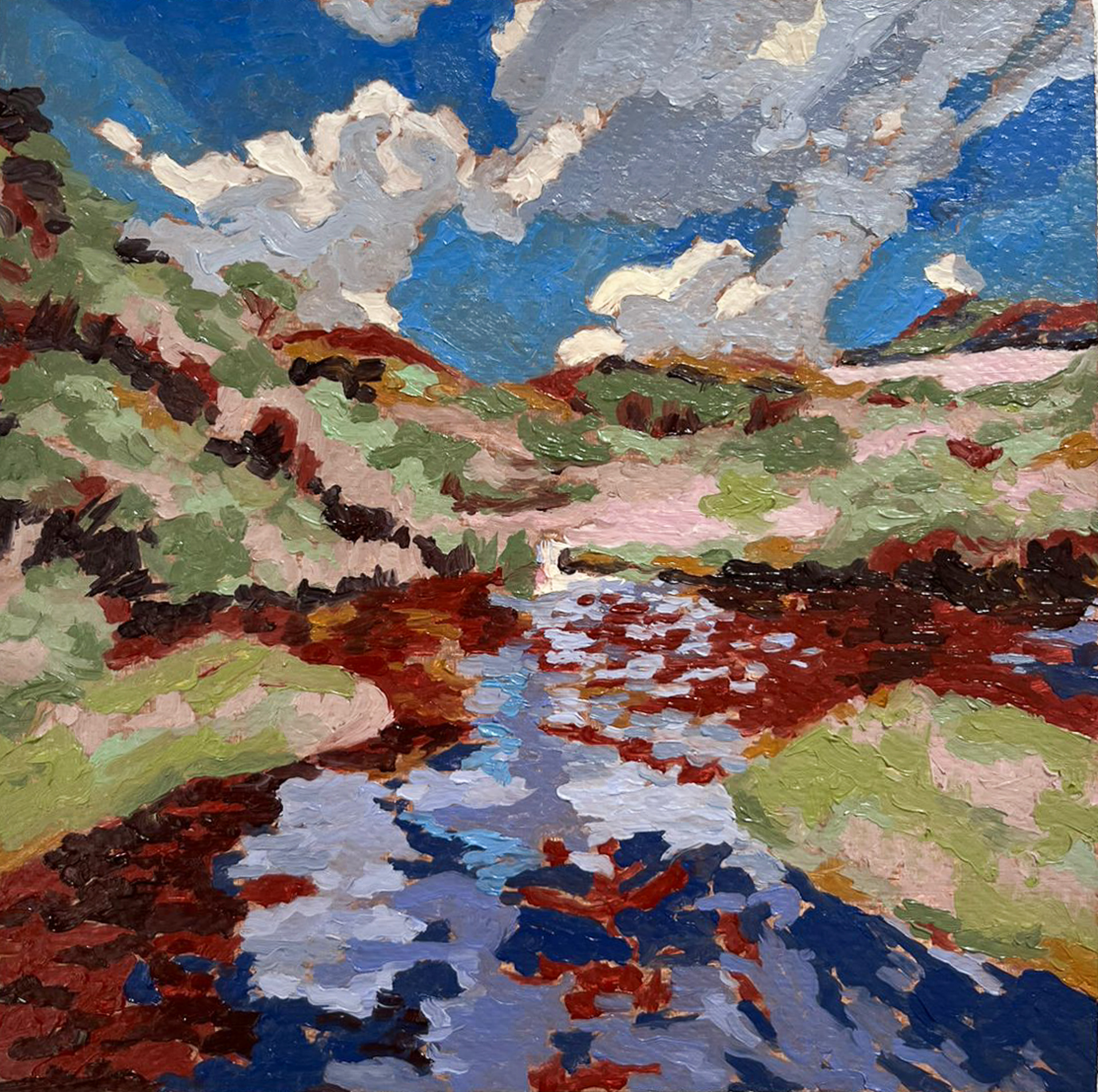 Material: Oil on paper Dimensions: 20 cm x 20 cm Year 2024