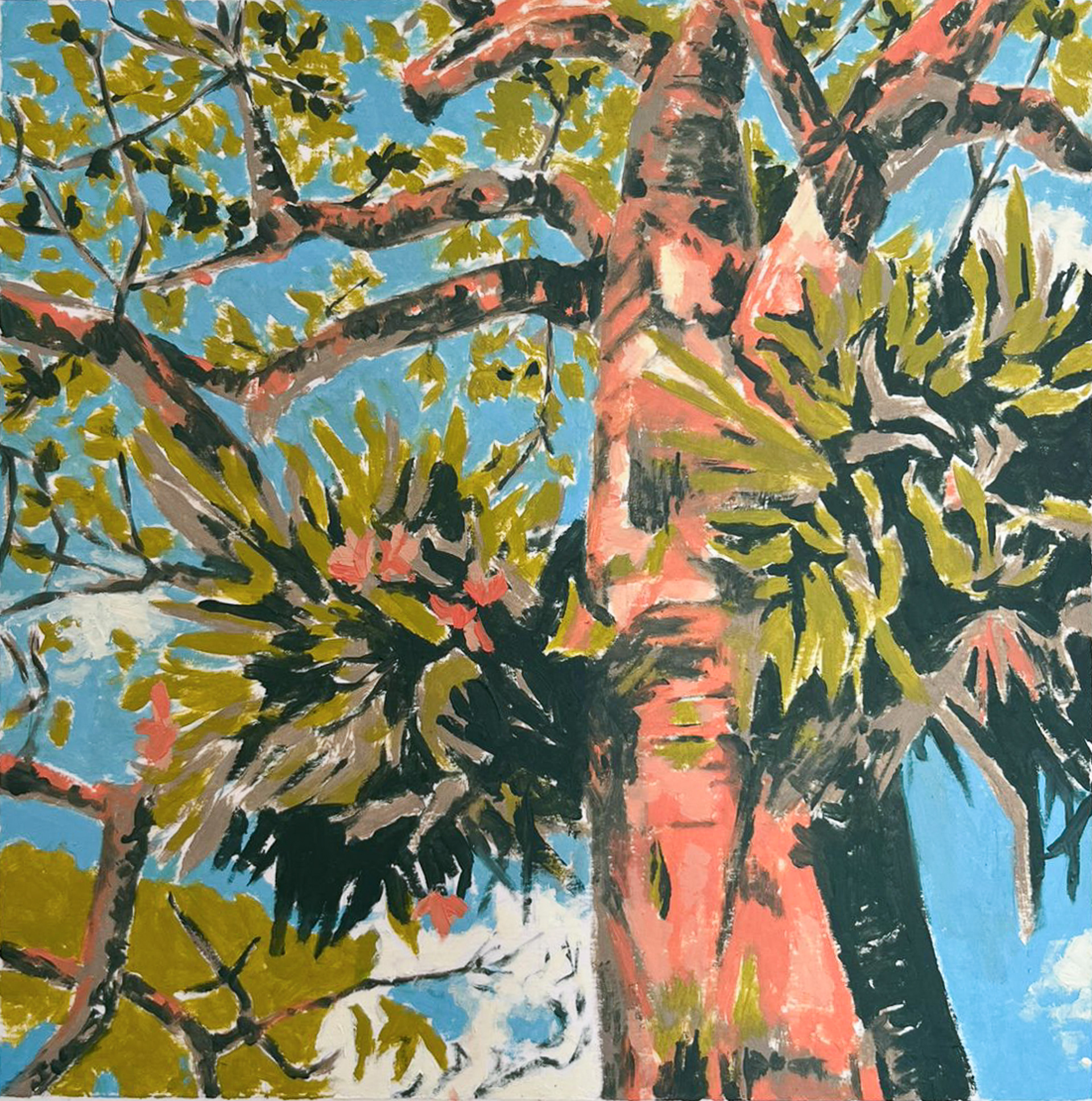 Material: Oil on paper Dimensions: 20 cm x 20 cm Year 2024