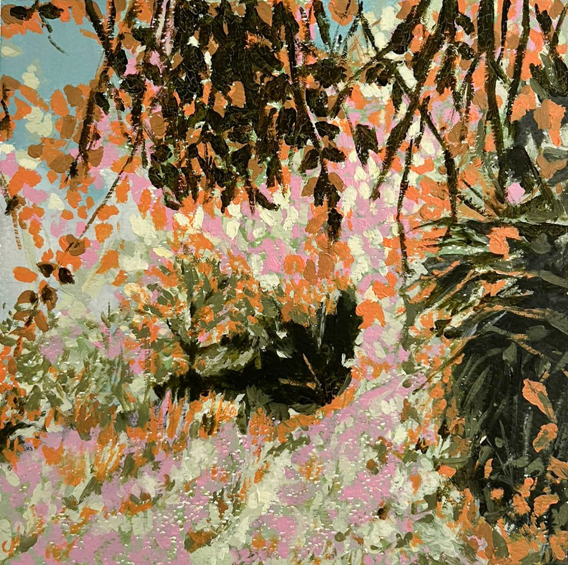 Material: Oil on paper Dimensions: 20 cm x 20 cm Year 2024