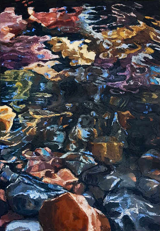 OIL ON CANVASS 100 cm x 70 cm