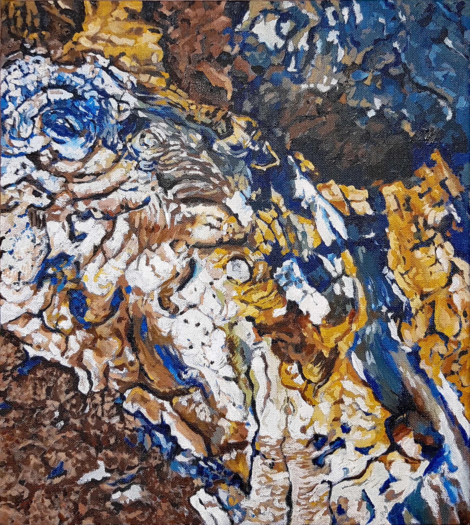 OIL ON CANVASS - 35 cm x 30 cm - AVAILABLE