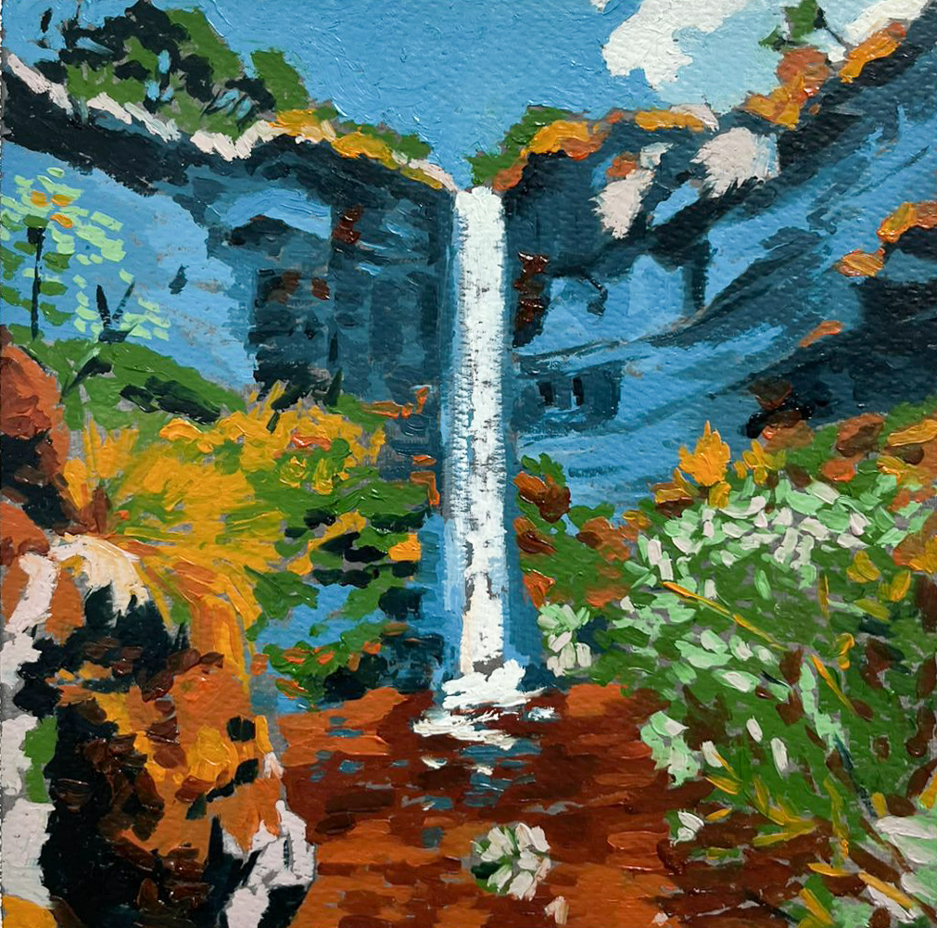 Material: Oil on paper Dimensions: 20 cm x 20 cm Year 2024