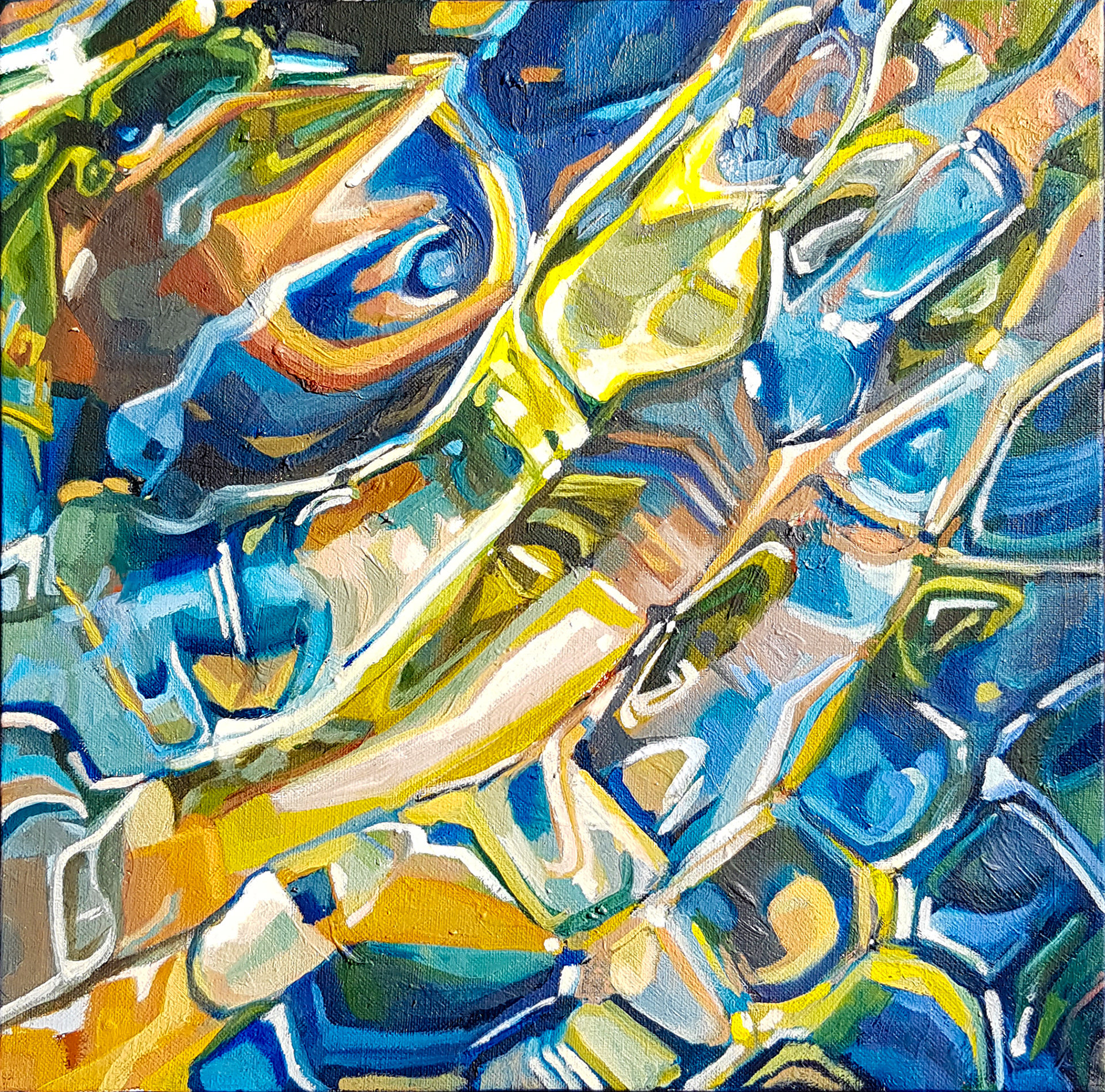OIL ON CANVASS - 30 cm x 30 cm - SOLD