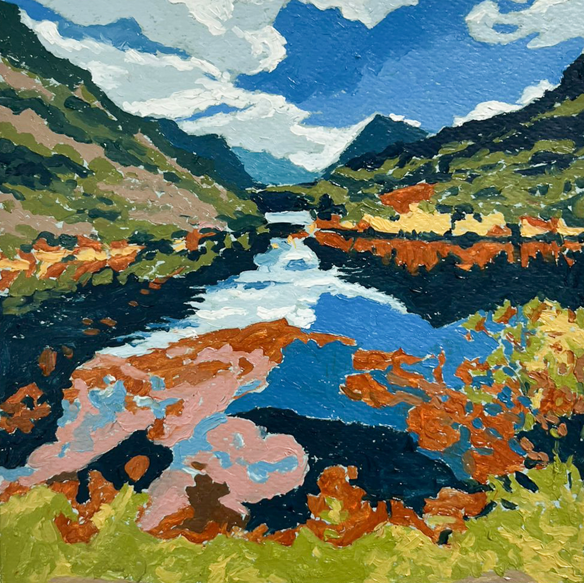 Material: Oil on paper Dimensions: 20 cm x 20 cm Year 2024