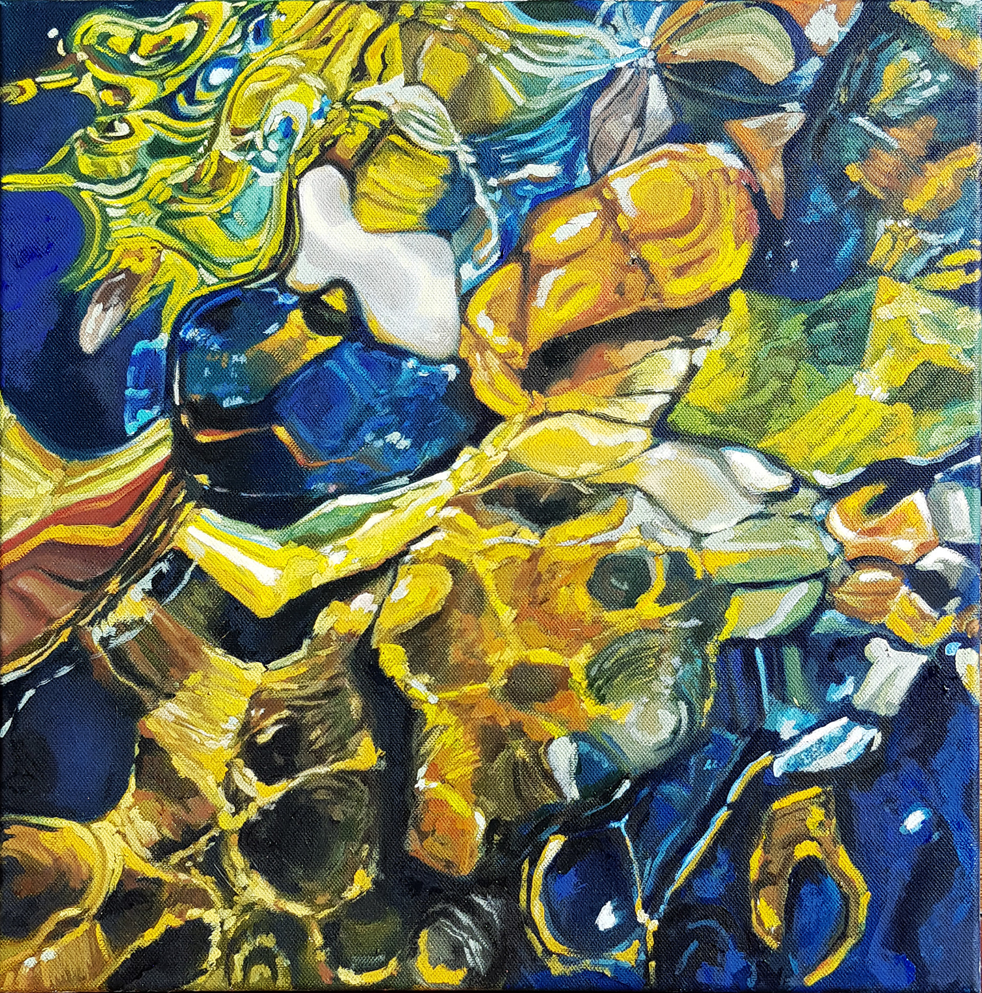 OIL ON CANVASS - 40 cm x 40 cm - SOLD