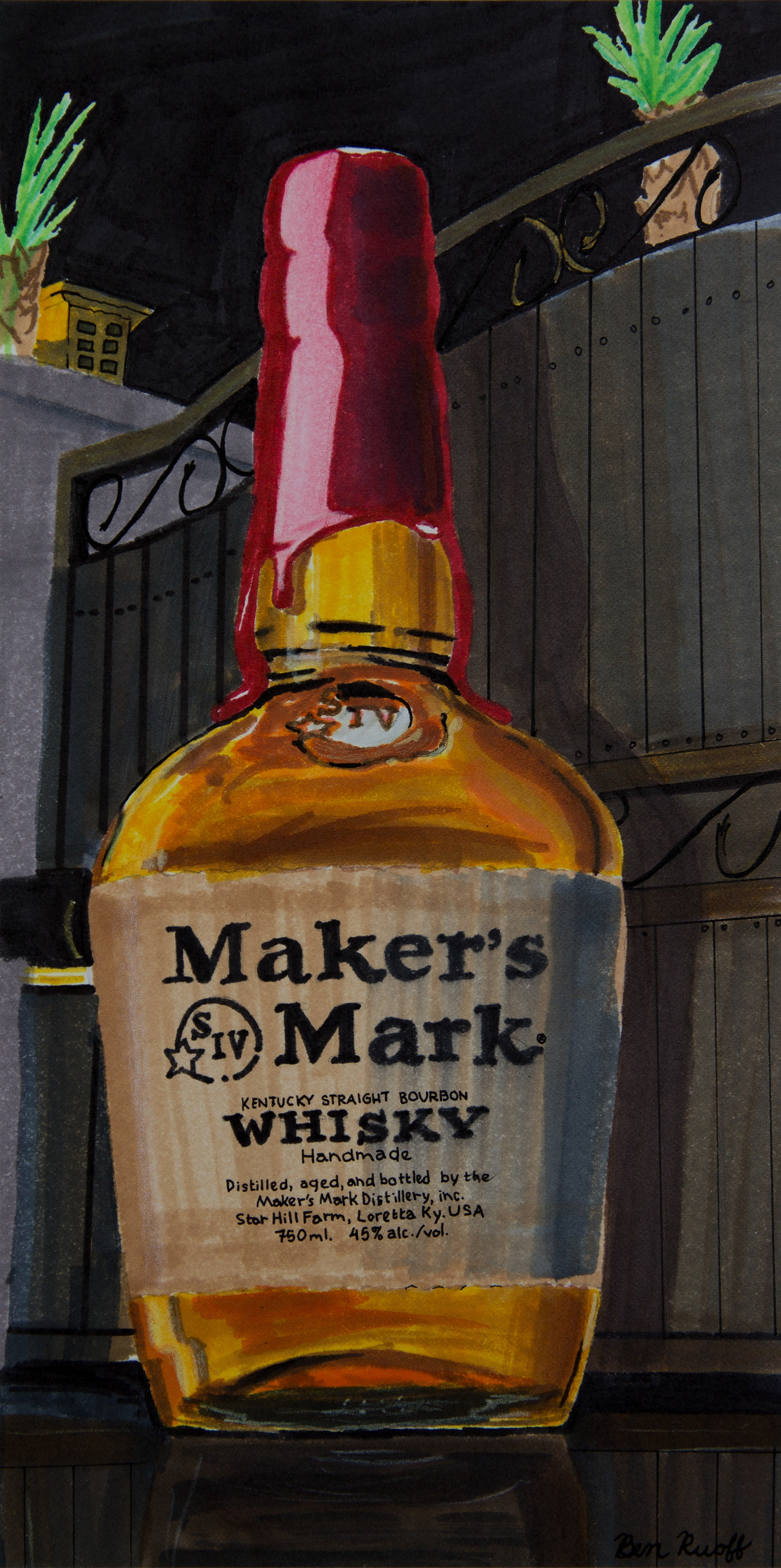Maker's Mark Marker Rendering