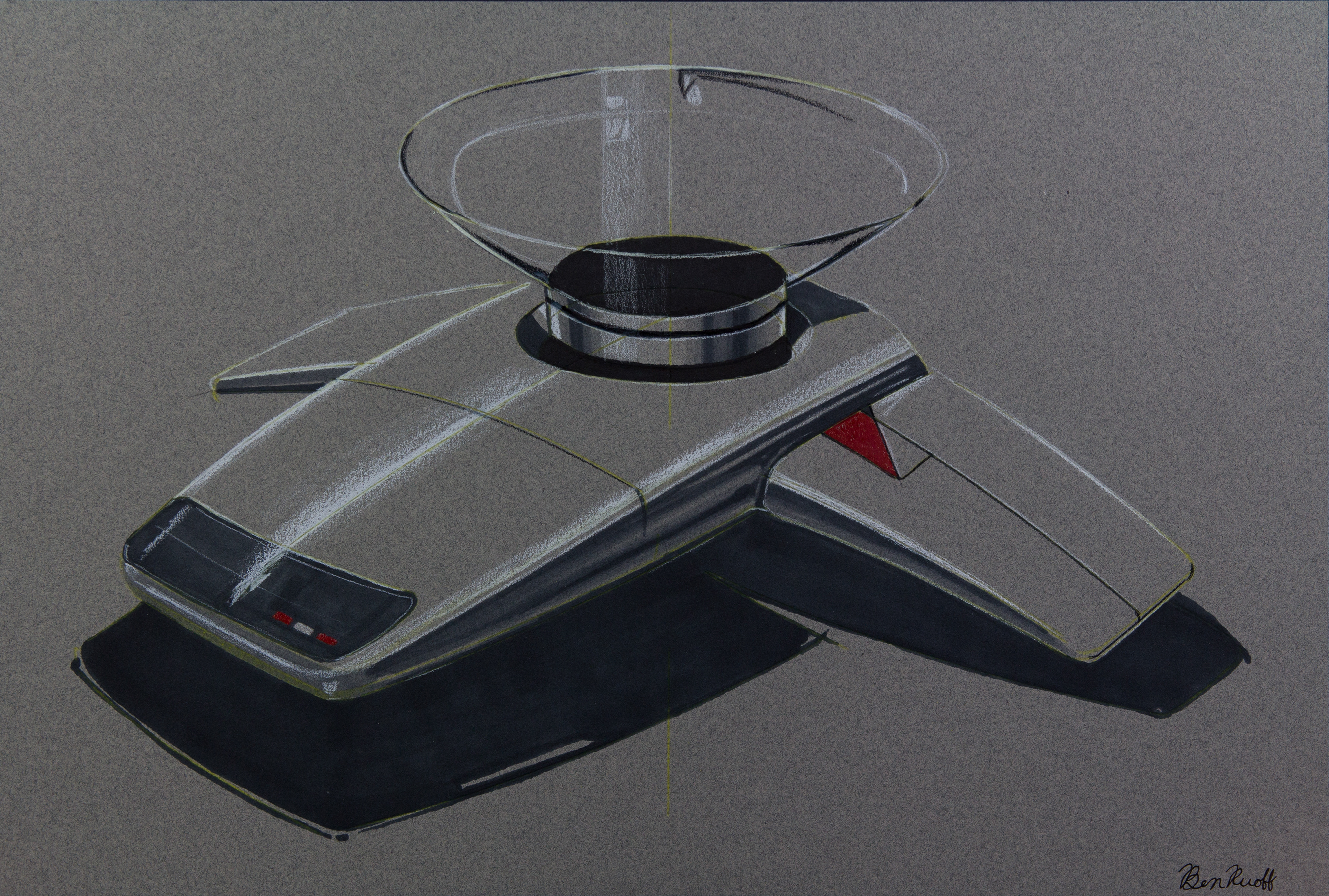 Futuristic Scale Chalk & Marker Rendering