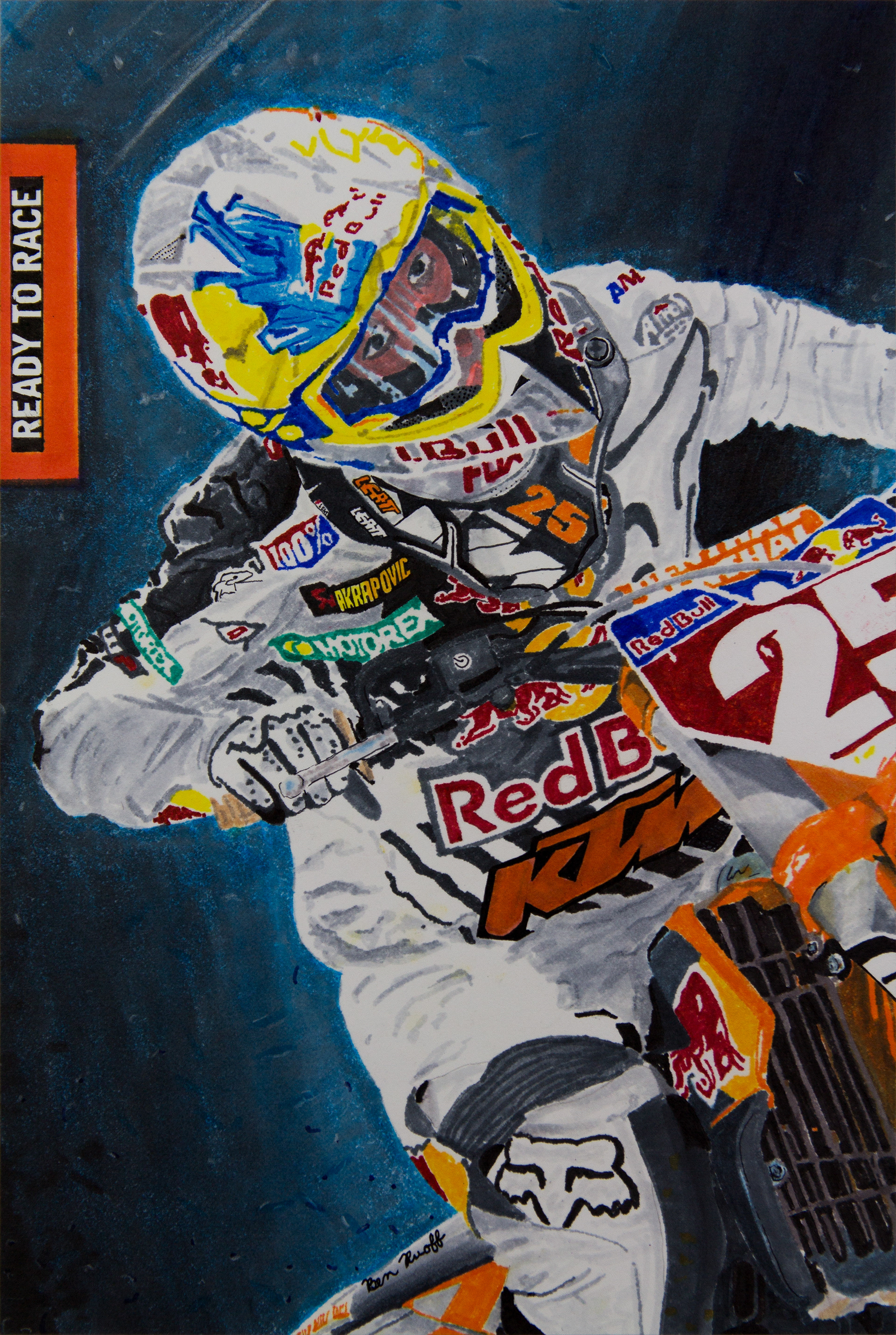 Dirtbike Ad Marker Rendering