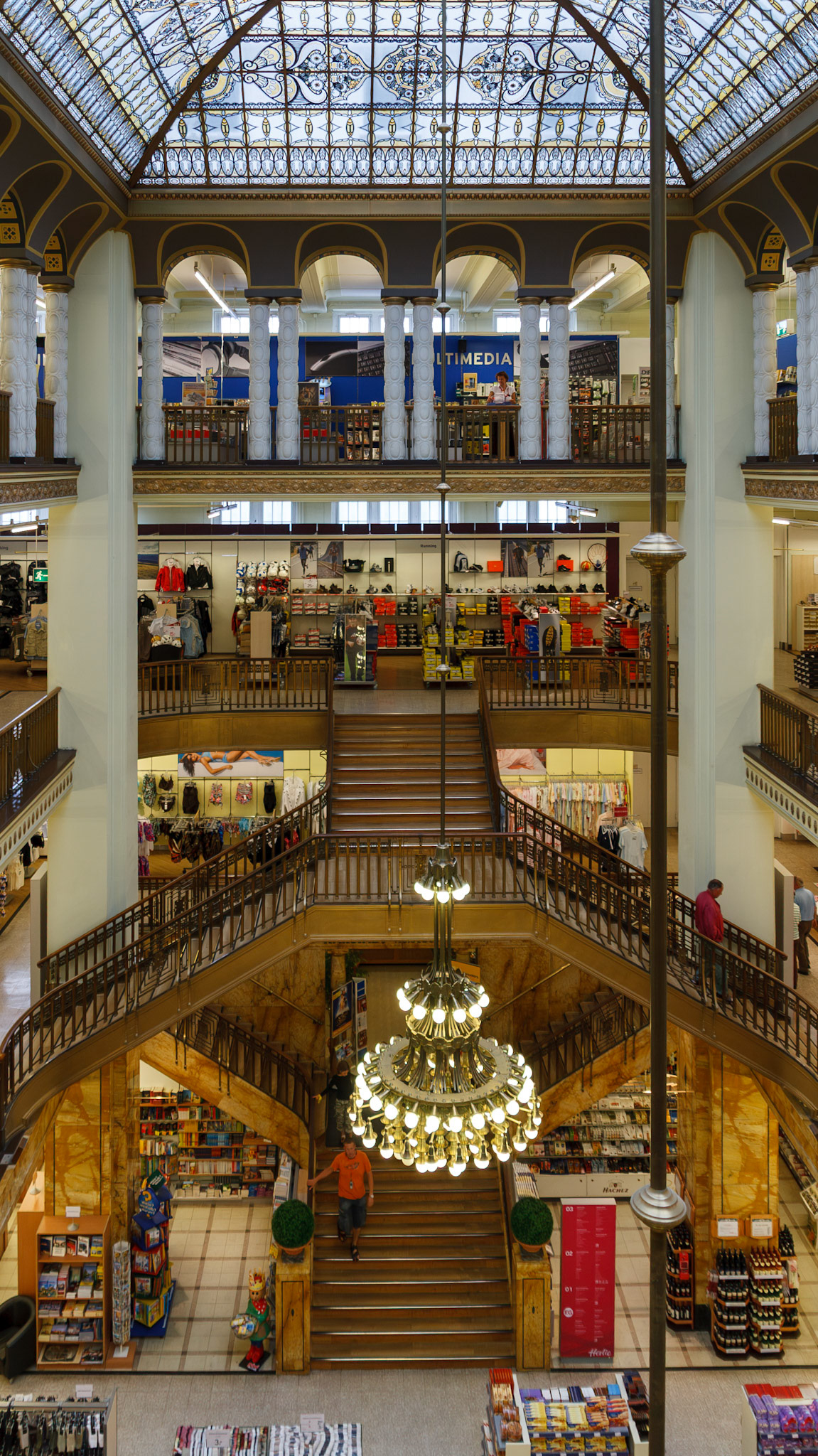 Interior of a historic department store atrium