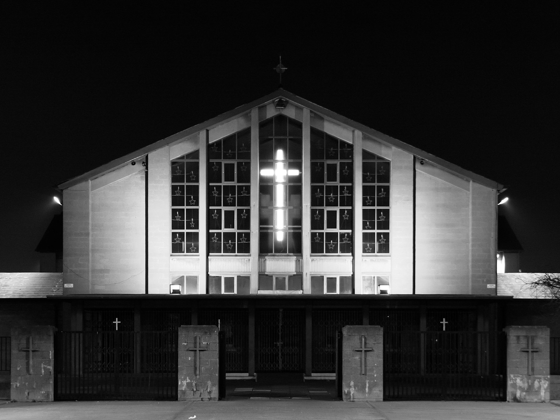 Night Exterior of the Church of Our Lady of the Assumption