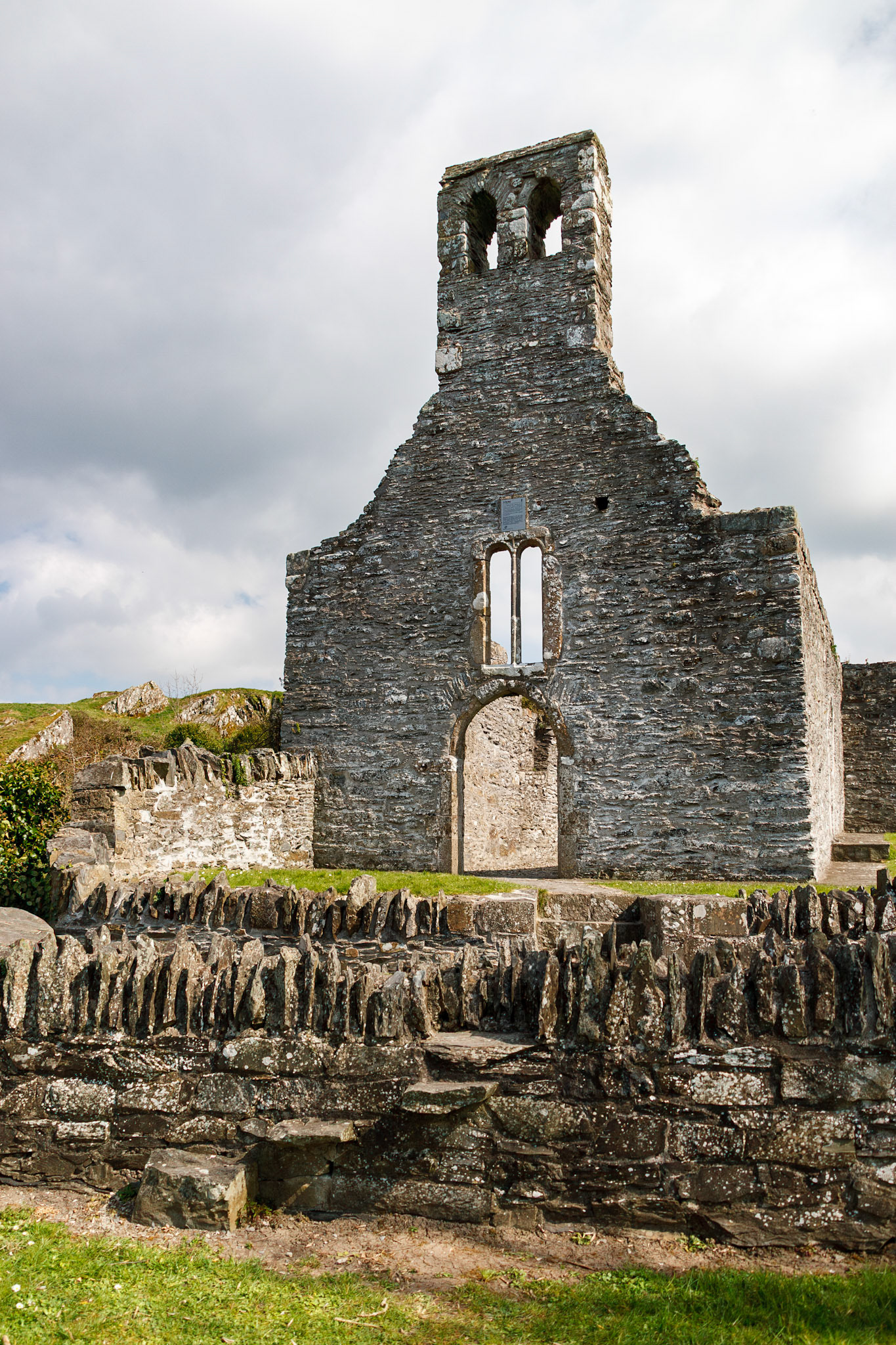 Ancient stone ruins of Mellifont Abbey