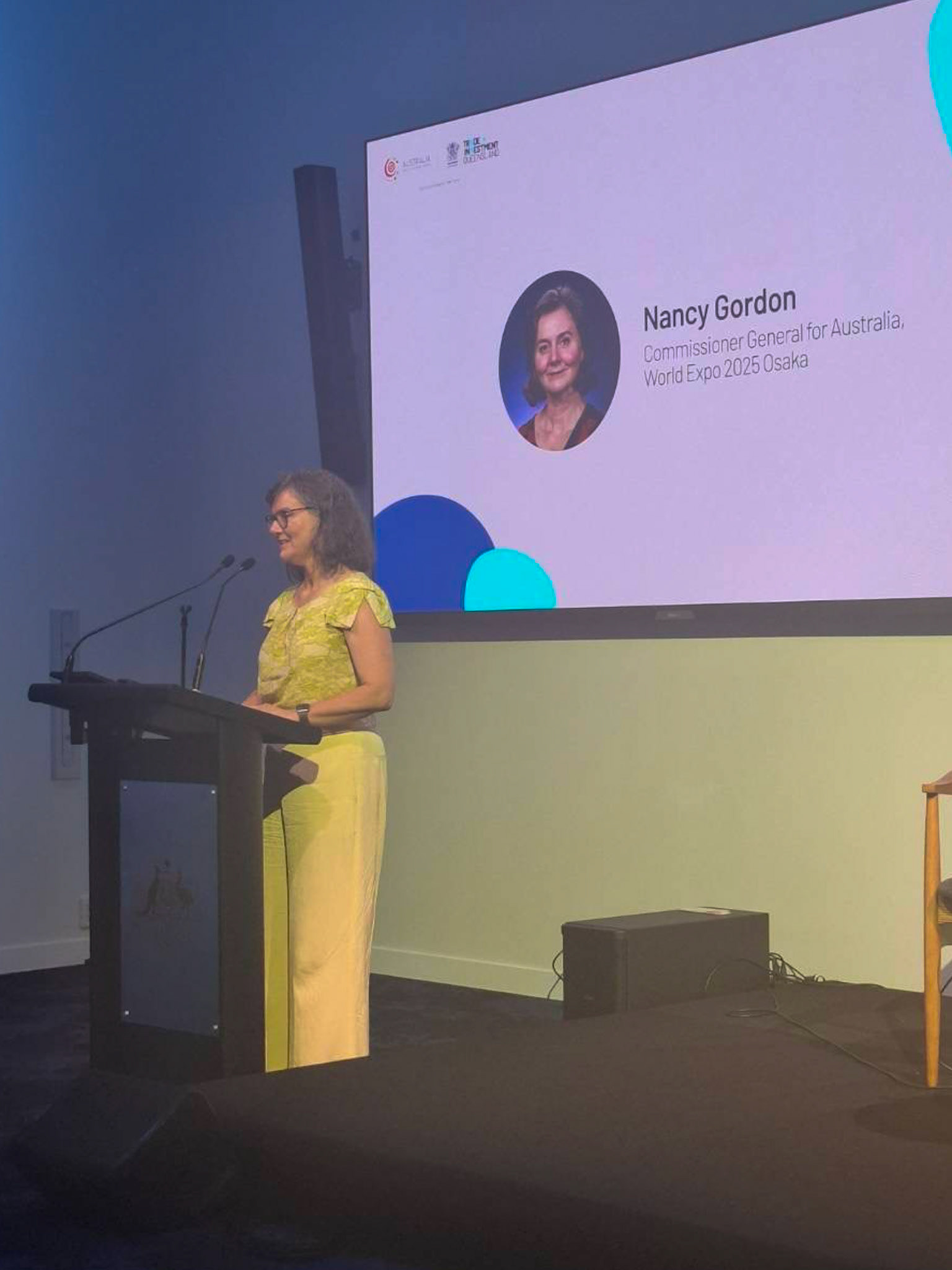 Commisioner General for Australia Nancy Gordon