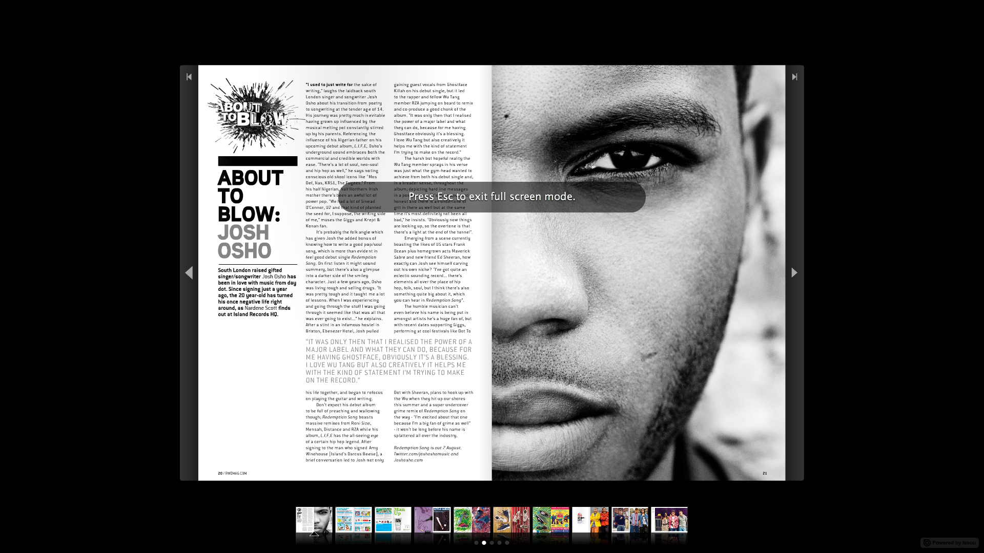 Josh Osho- Rewind Magazine