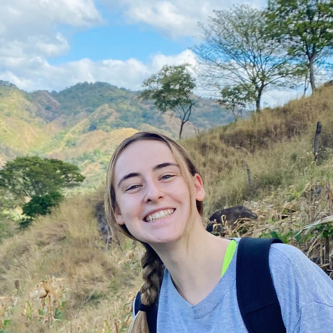 Hiking a mountain in El Carrizo, Nicaragua.