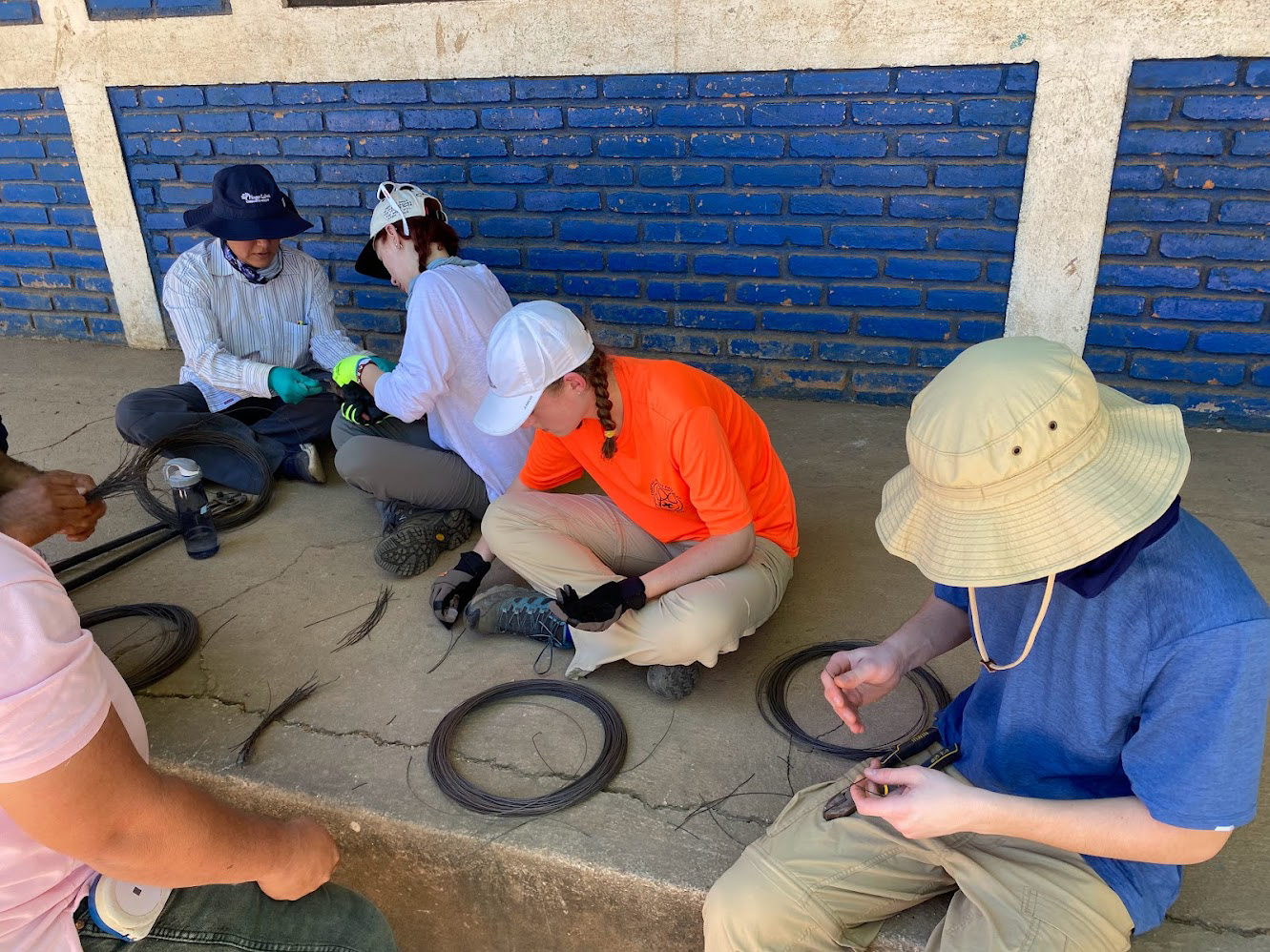 Cutting wire - this wire will be used to make the foundation for the walls.