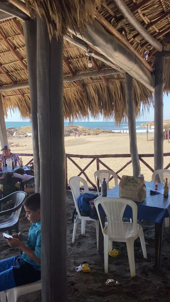 We stopped at the beach in León.