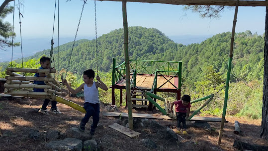 Lookout spot and kids swings