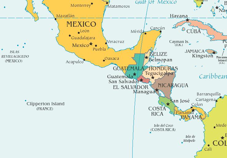 We flew from Miami to Managua, Nicaragua