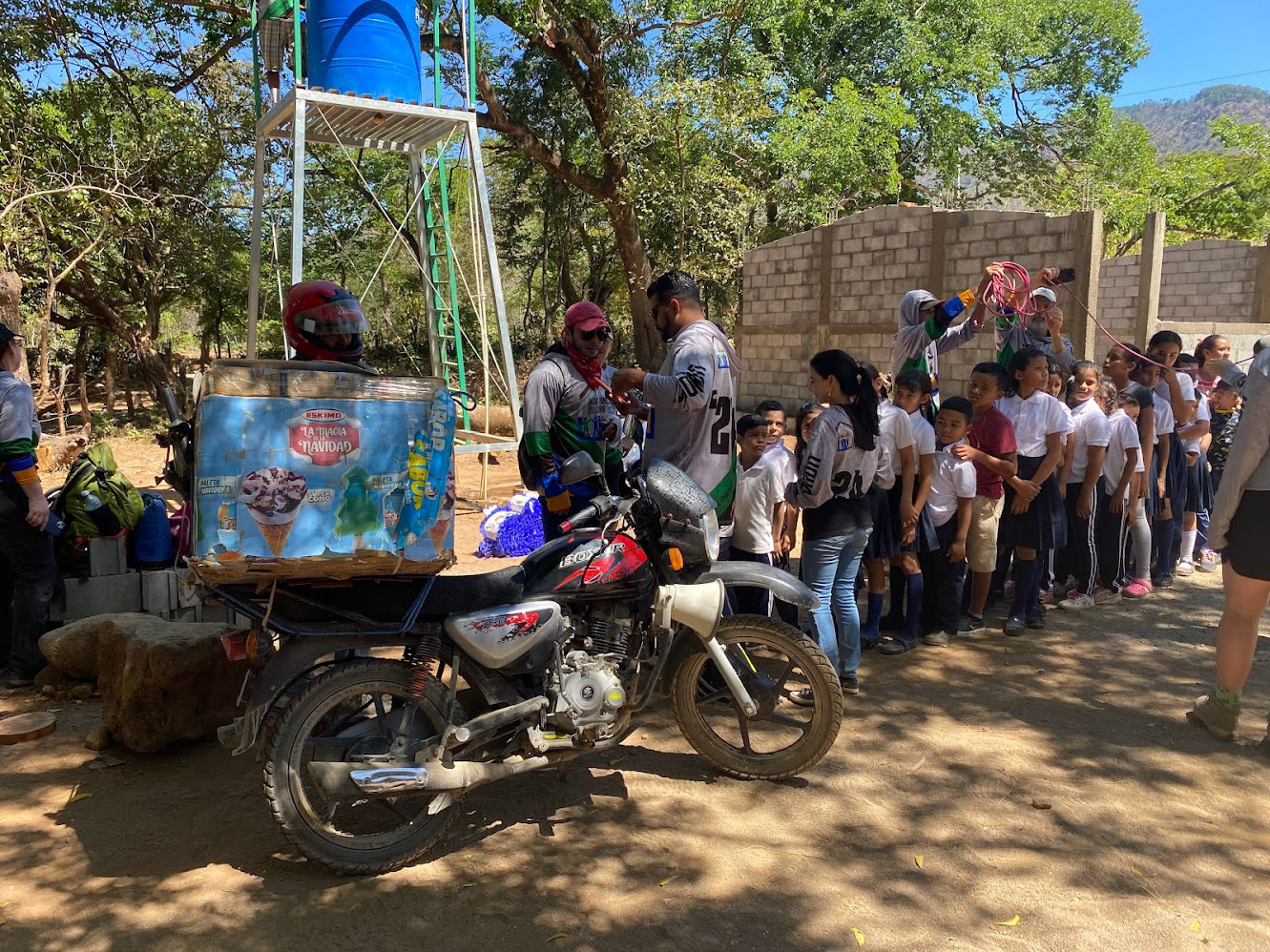 Waiting in line for ice cream