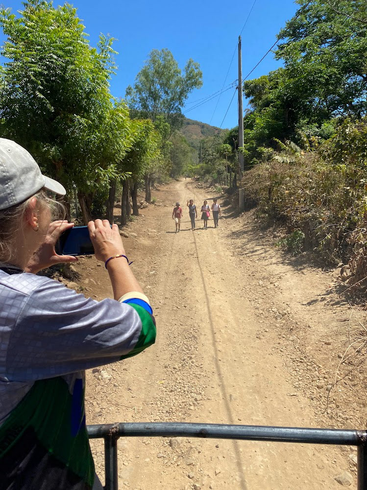 The kids following our truck as we drove away. This broke my heart.