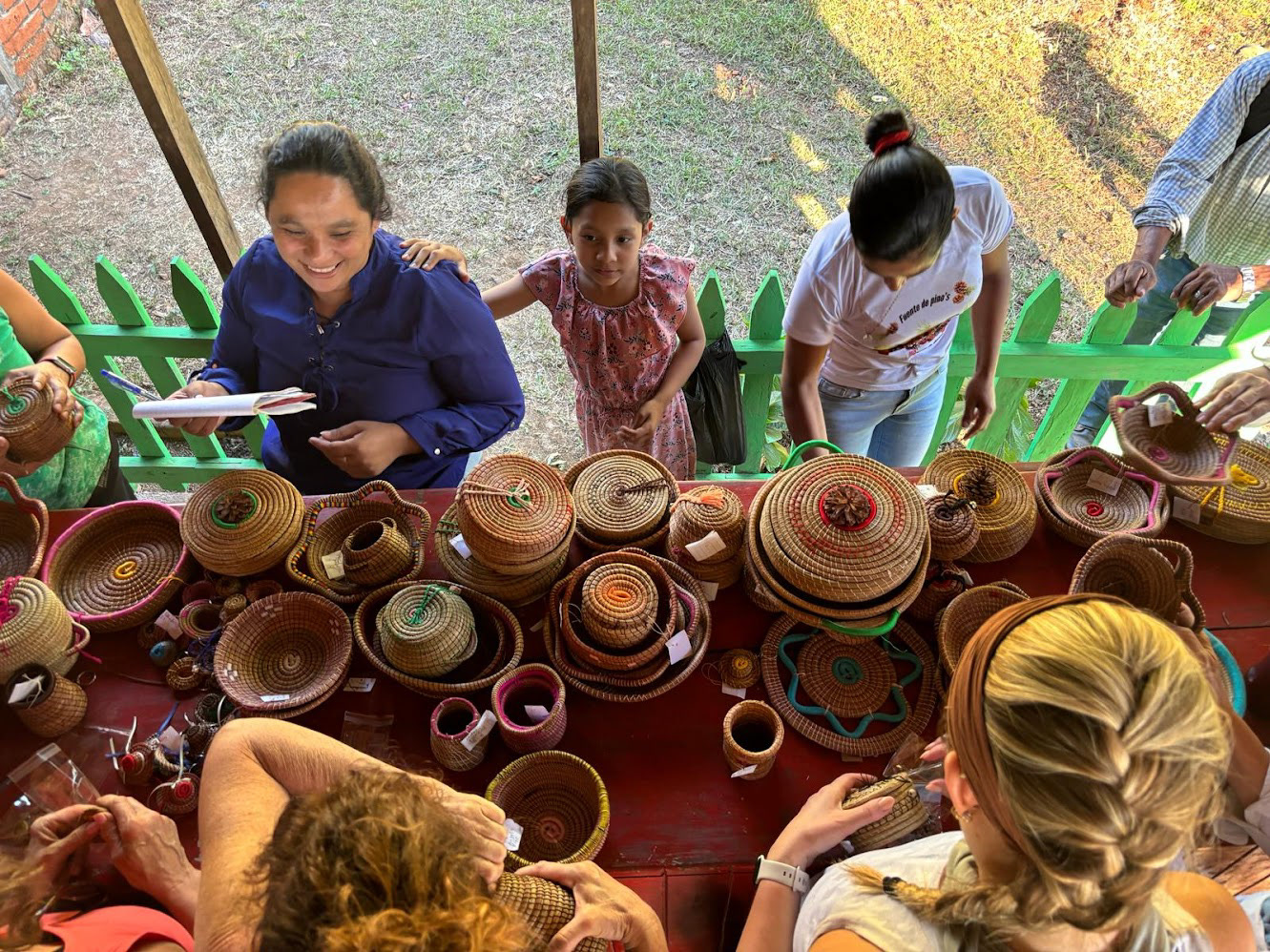 We were able to buy baskets they've made! It's so much more impressive after experiencing how hard and time-consuming it is to weave.