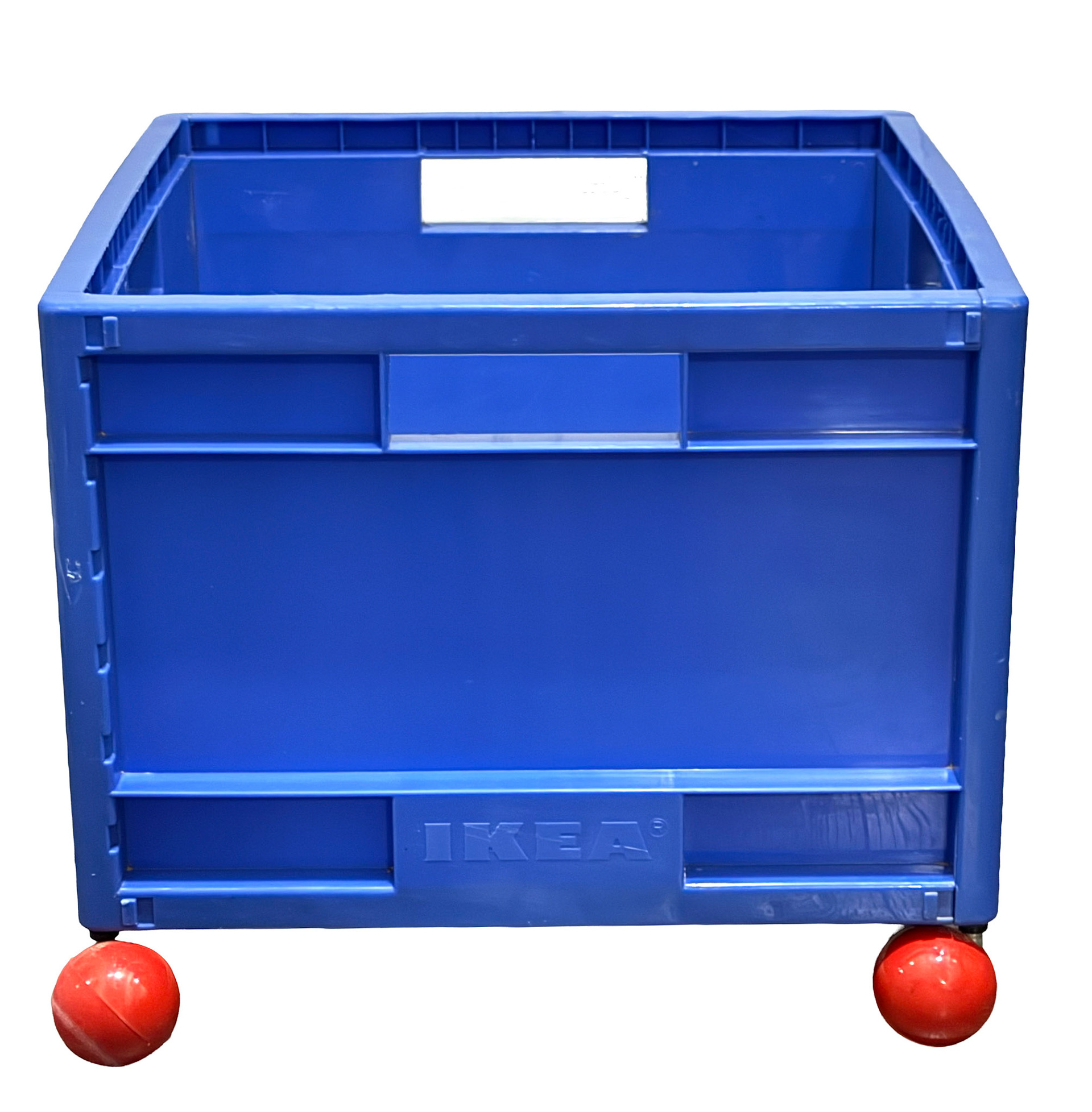IKEA 90s Mard Blue Rolling Storage Box (Height: 12.2 in, Width: 14.96 in, Depth: 14.96 in)