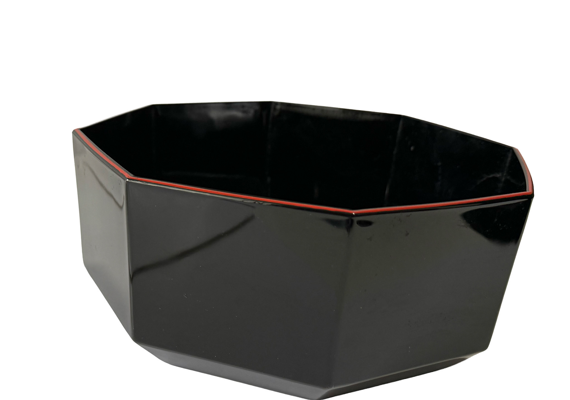 Arcoroc Large Red Trimmed Serving Bowl