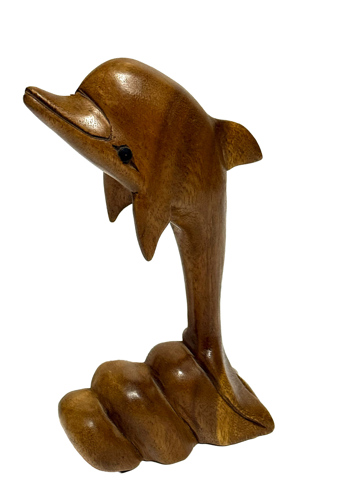 Hand Carved Wood Dolphin