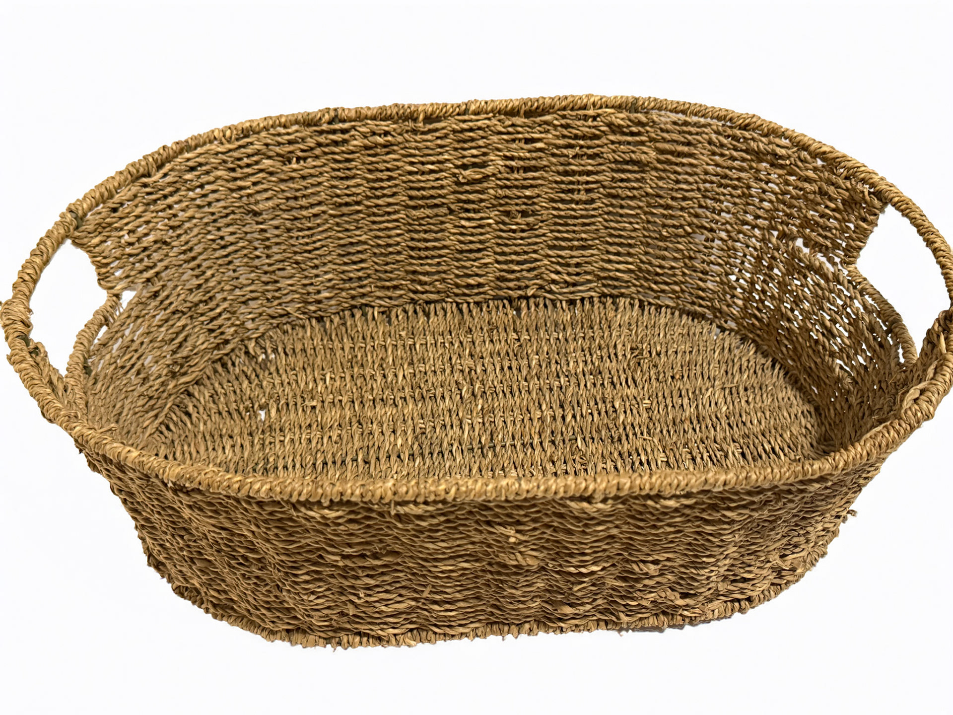 Large Seagrass Oval Basket