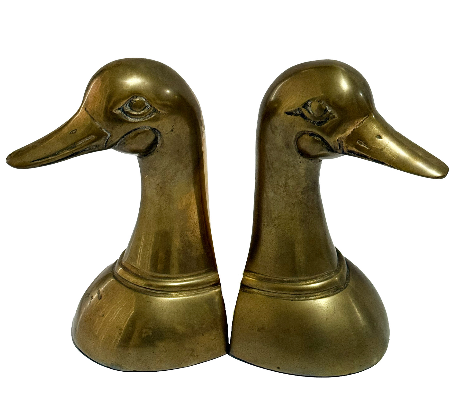 Brass Duck Bookends