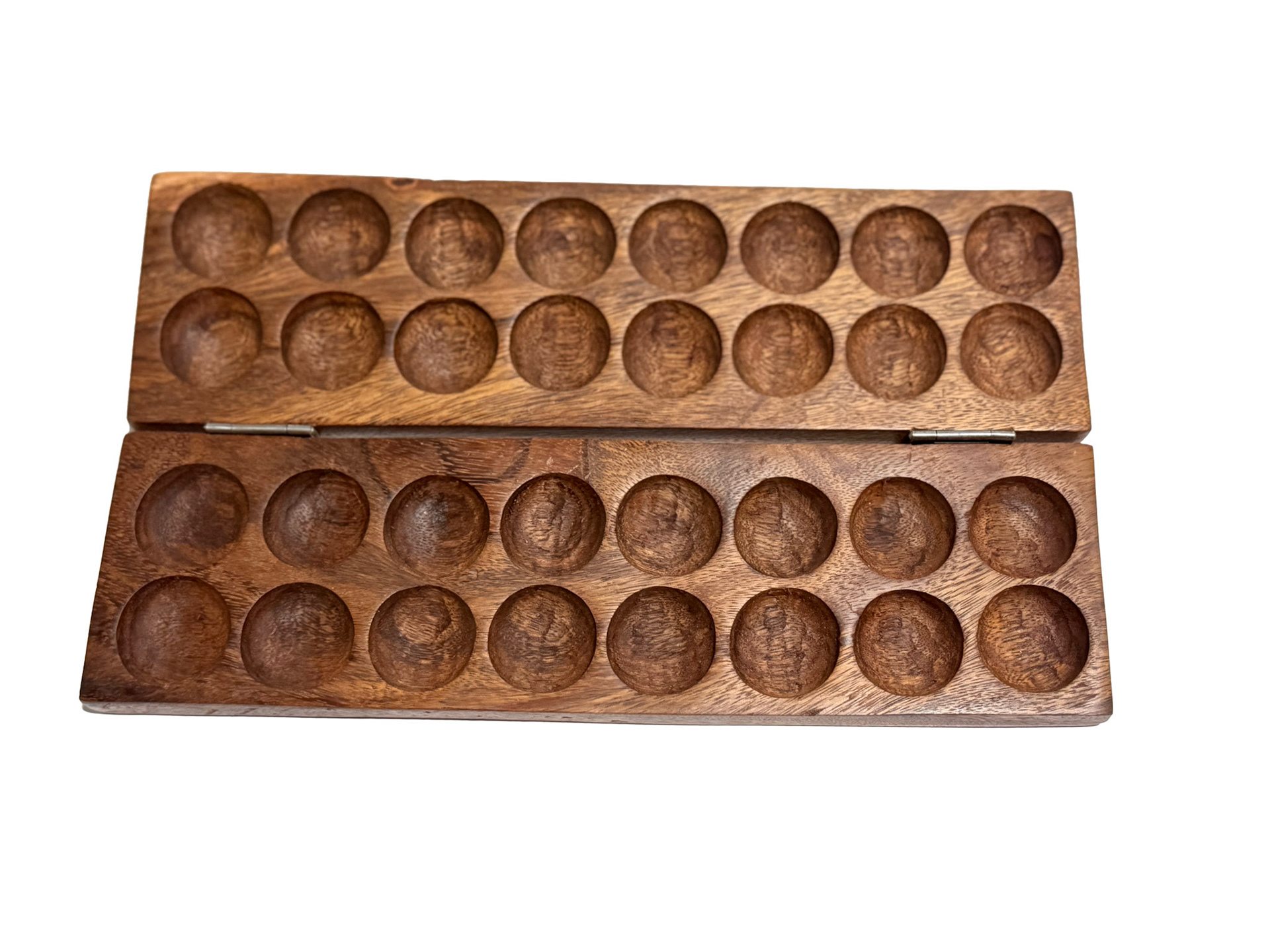 Hand Carved Wood Mancala Board Game