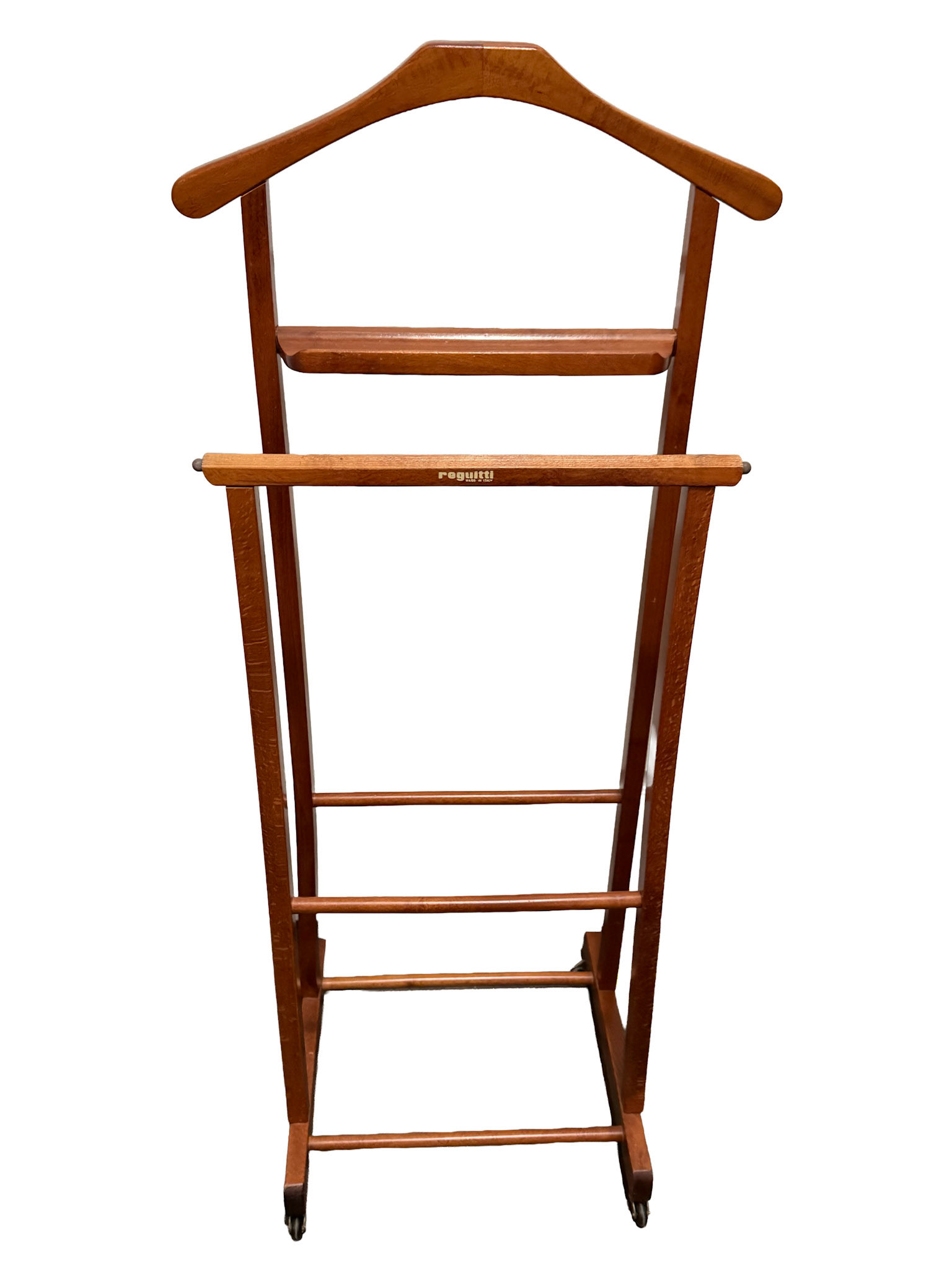 Fratelli Reguitti  Valet Stand: Italy (Condition: Pant Rack Loose) (Height: 39.5 in, Width: 17.5 in, Depth: 6 in)