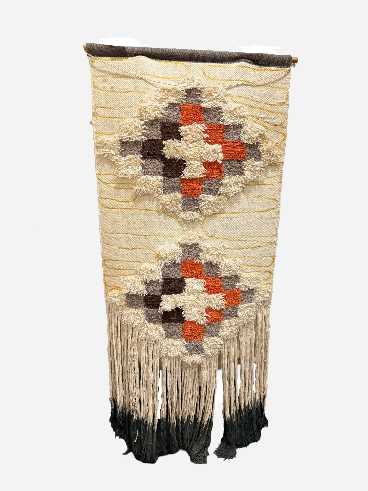 Hand Woven Kilim Wall Tapestry (Width 32 in, Length 67 in)