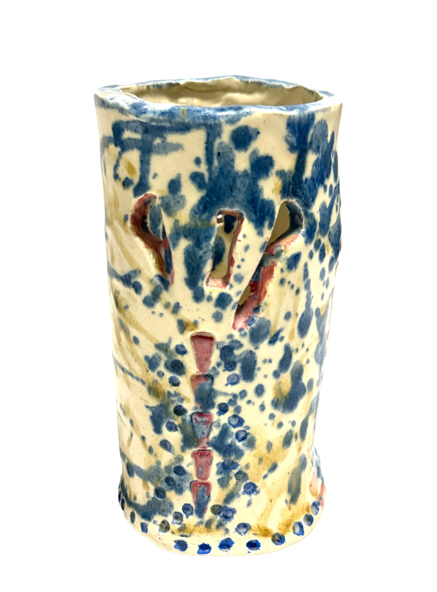 Ceramic Splatter Vase