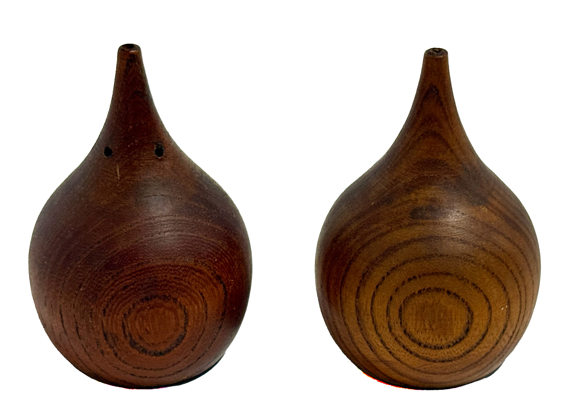 Teak Salt & Pepper Set (Height: 3 in)