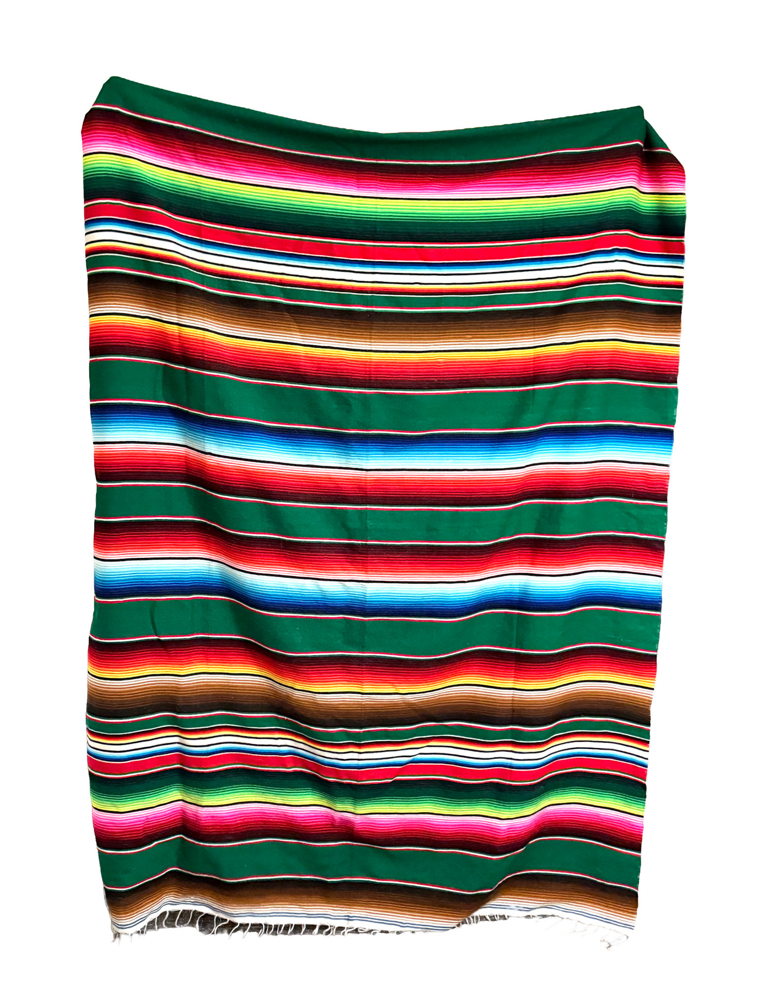 Mexican Brown Stripe Serape Blanket