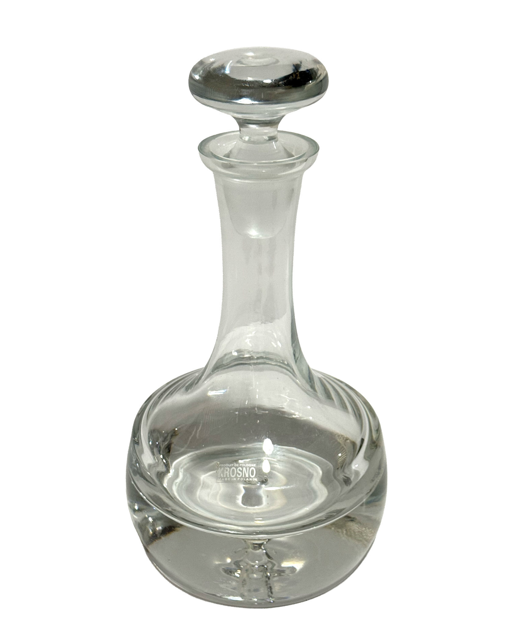 Krosno Poland Glass Ship Decanter