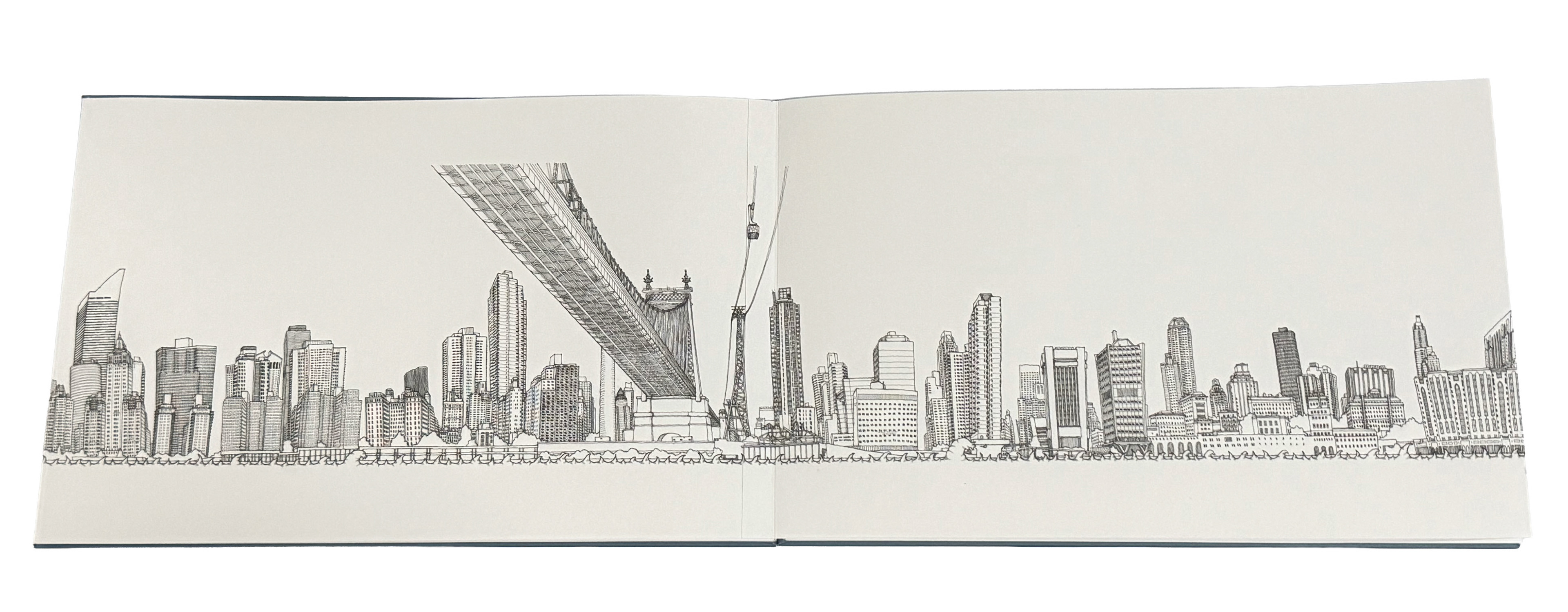 West Side Inside Look ofManhattan Unfurled By Matteo Pericoli