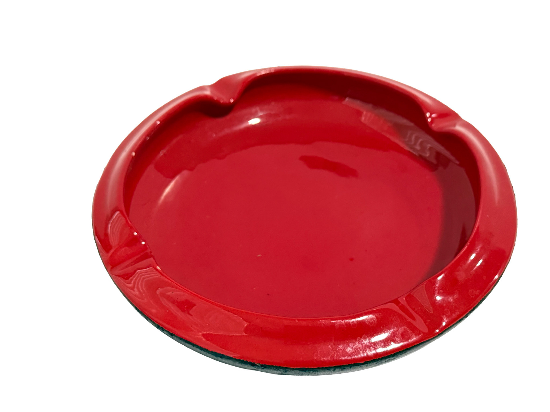 Red Ceramic Ashtray