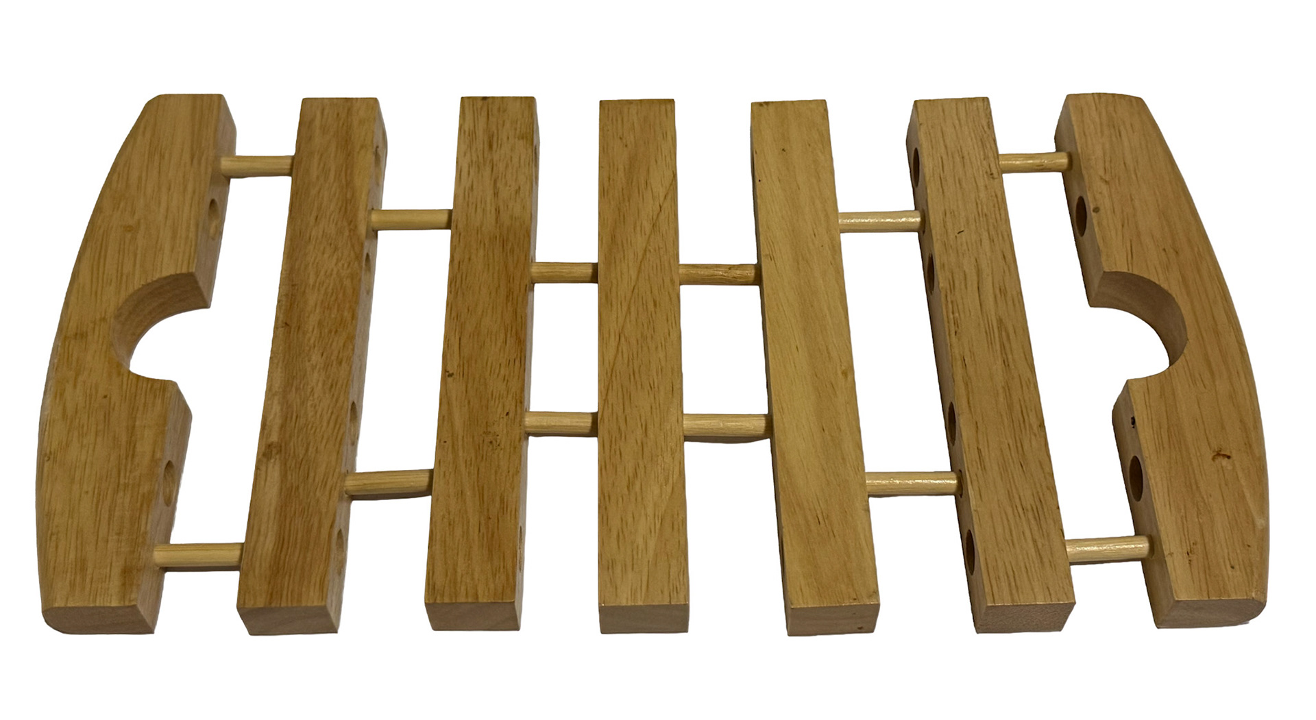 Wooden Expanding Trivet (Closed: 12.in x 12 in) (Expands 21 in x 12 in)