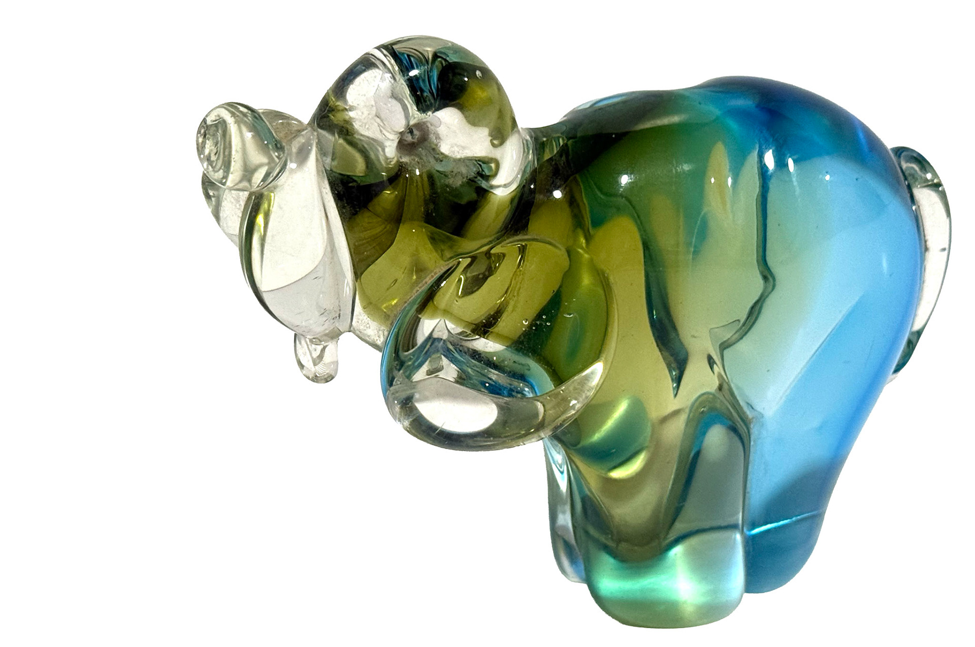 Lorraine Glass Hound dog Sculpture