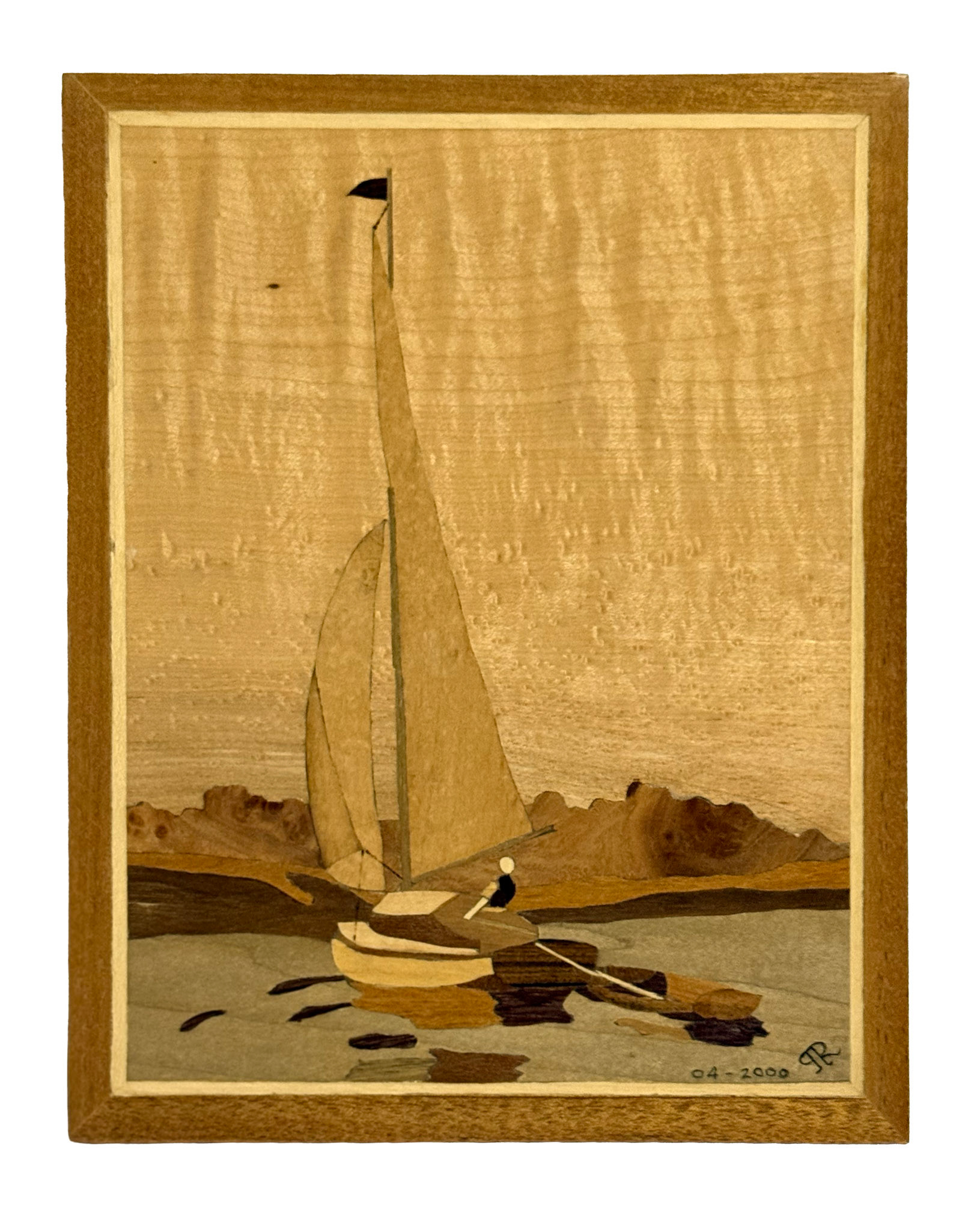 Hudson River Inlay Picture: Wood Marquetry