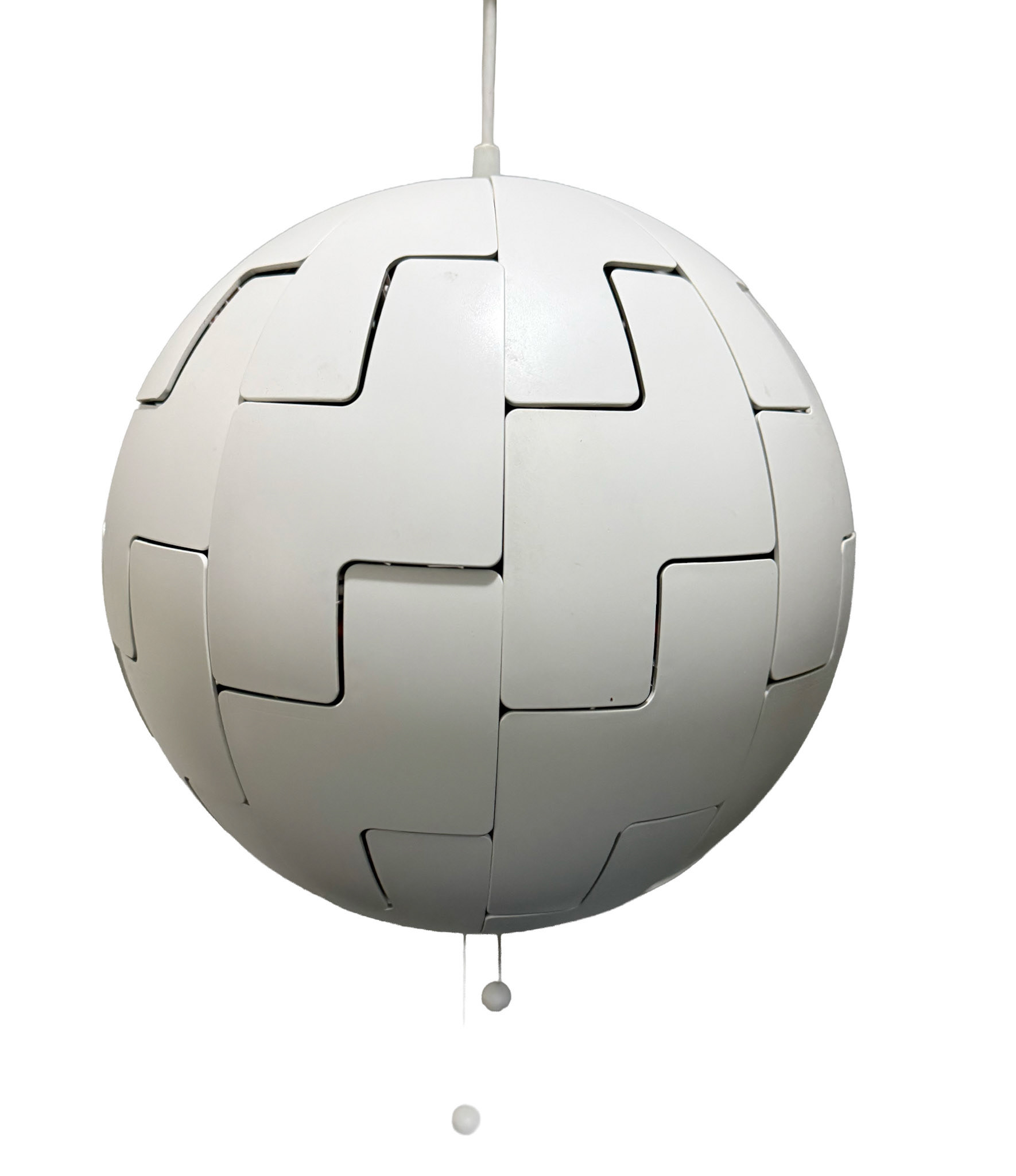IKEA PS 2014 "Death Star" Pendant Lamp: David Wahl  (Max: 13 W, Diameter 14 in, Cord Length 4" 11 in)