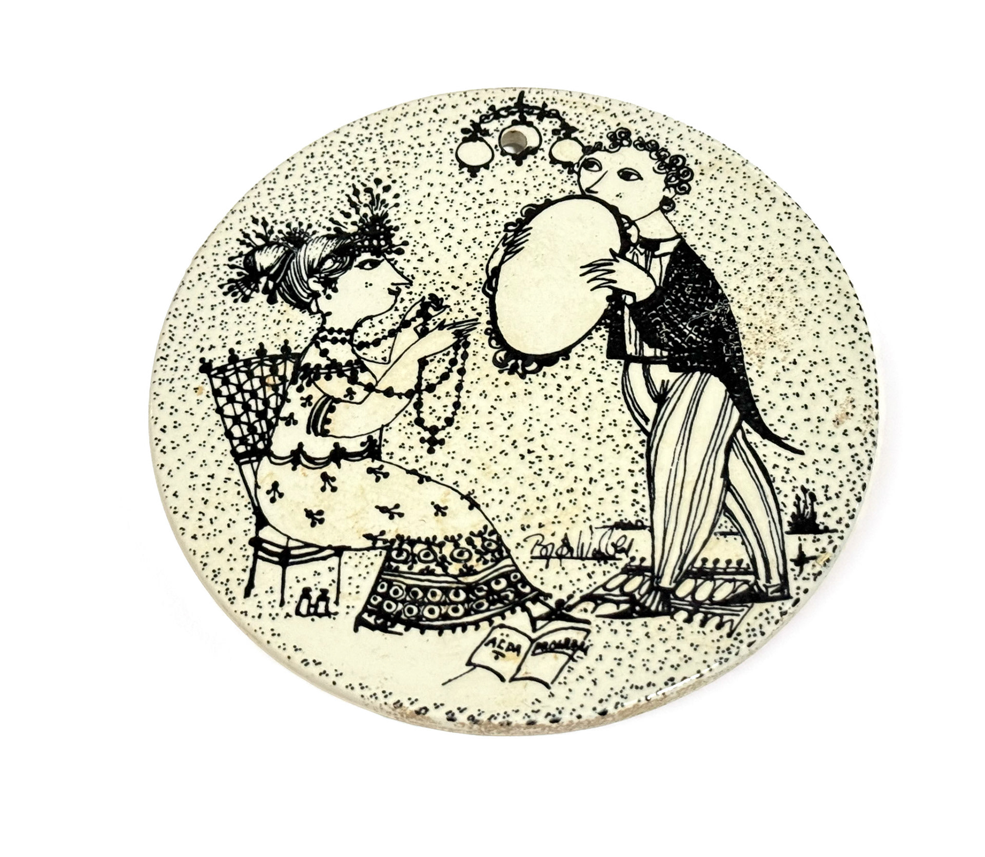 Bjørn Wiinblad "September" Ceramic Wall Plaque