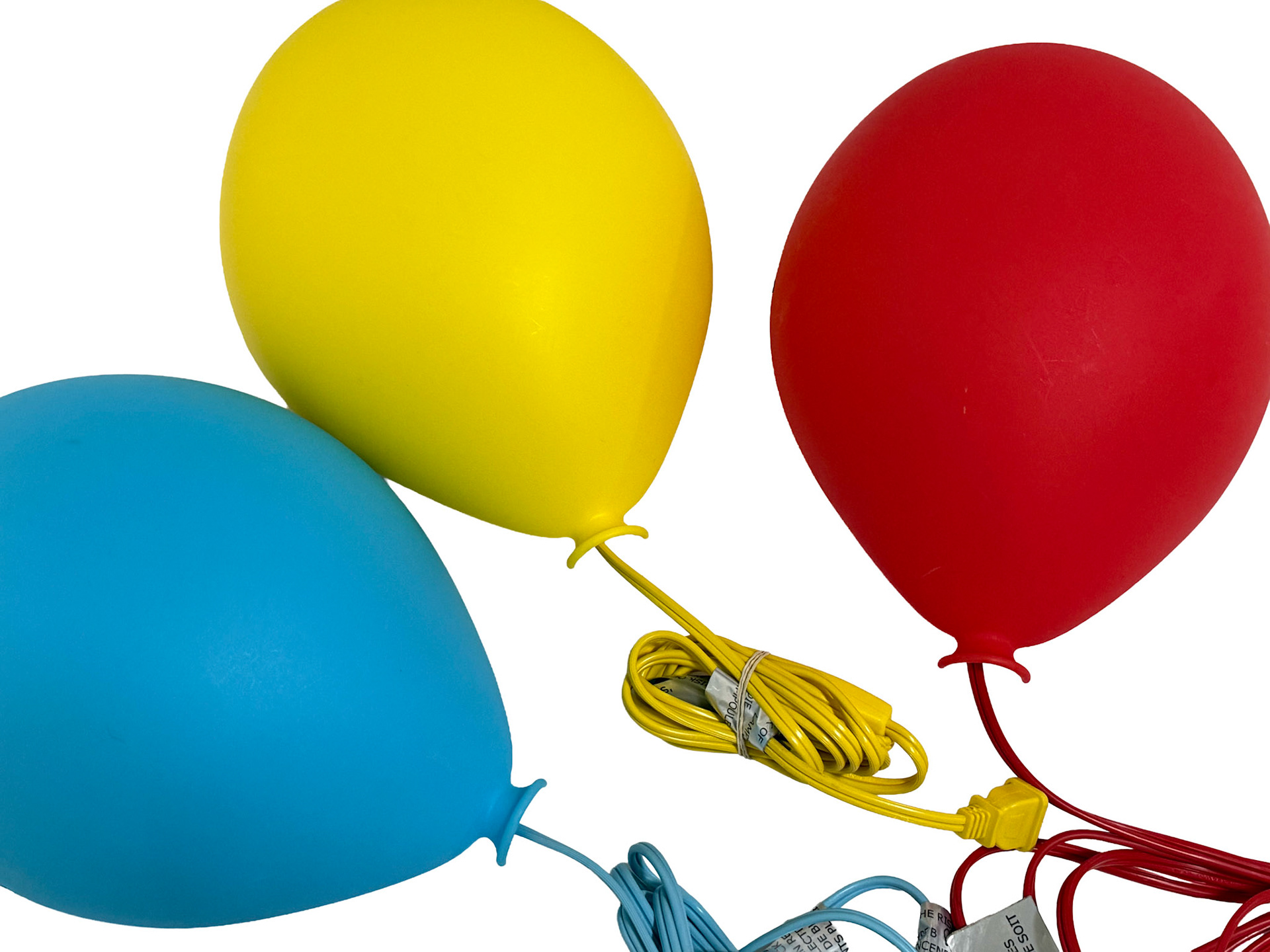 IKEA 90s 3 Drõmminge Balloon Wall Lamps (Height 11.5 in, Width 8.5' in, Diameter 4.7' in).