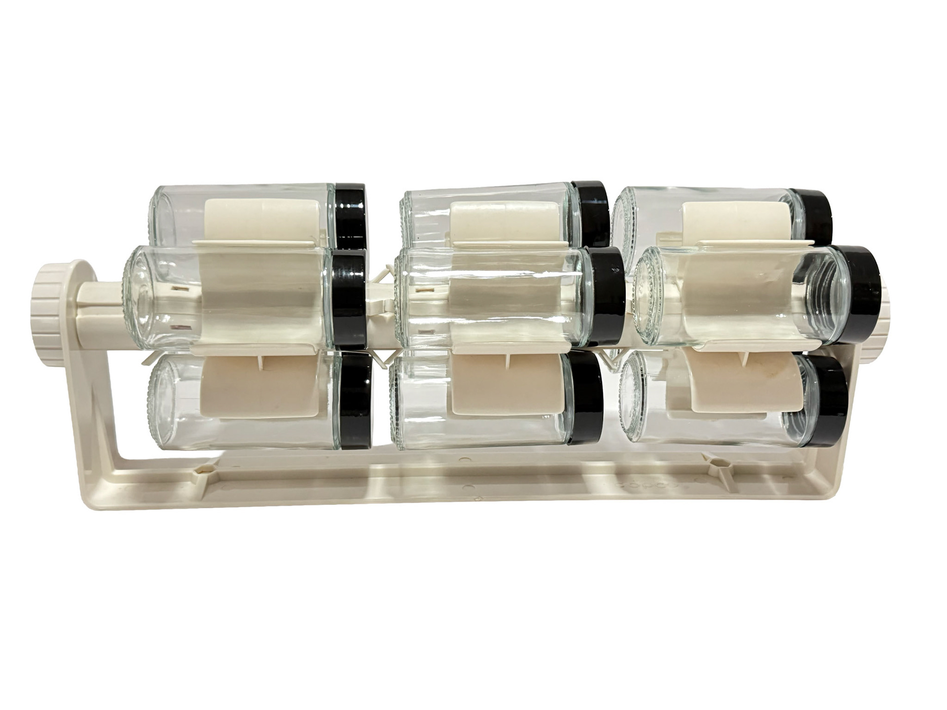 COPCO Under Cabinet 12 Bottle Spice Rack (Height: 15 in, Diameter: 5.5 in)