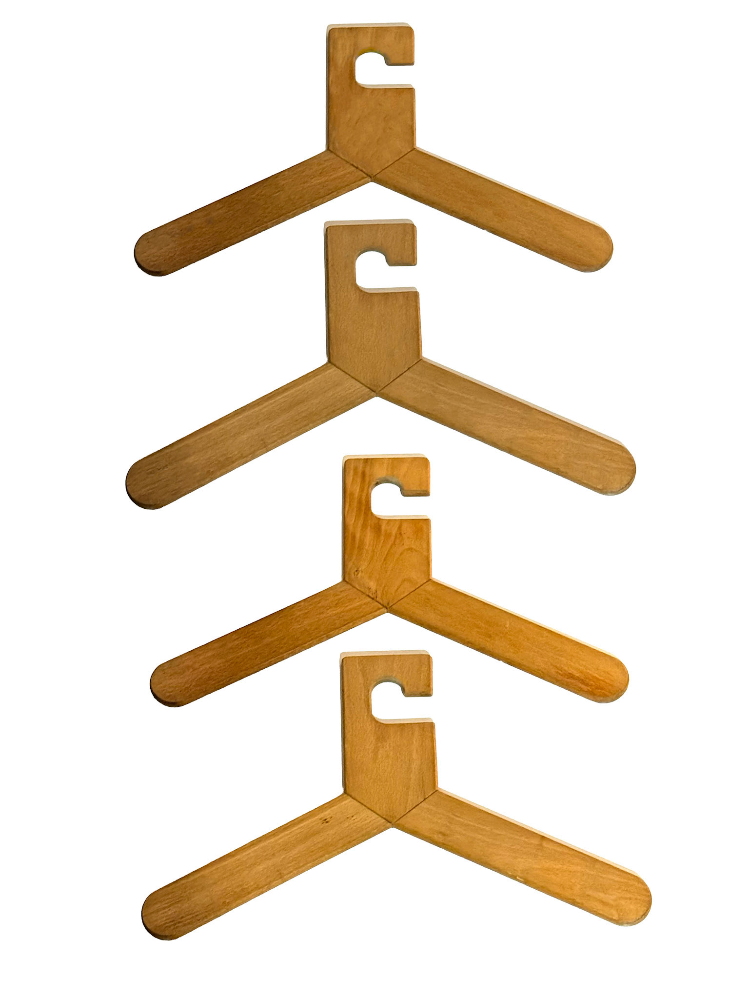 4 Sven Larsson Pine Coat Hangers 70s (Width: 18.11 in, Height:7.08 in, Depth: 2.36 in)