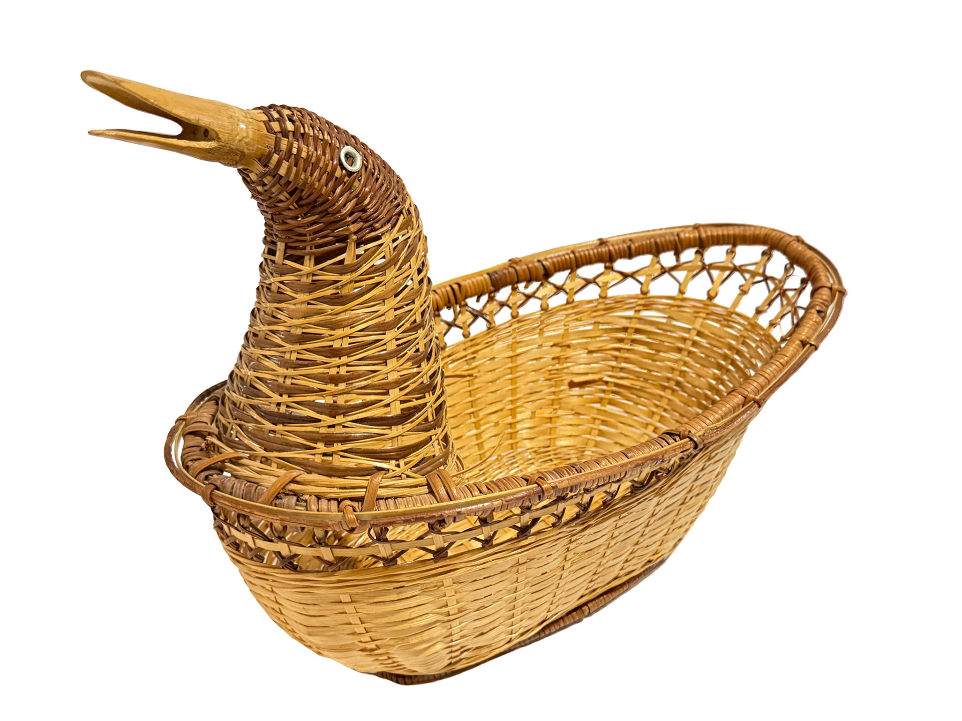 Duck Woven Wicker Basket